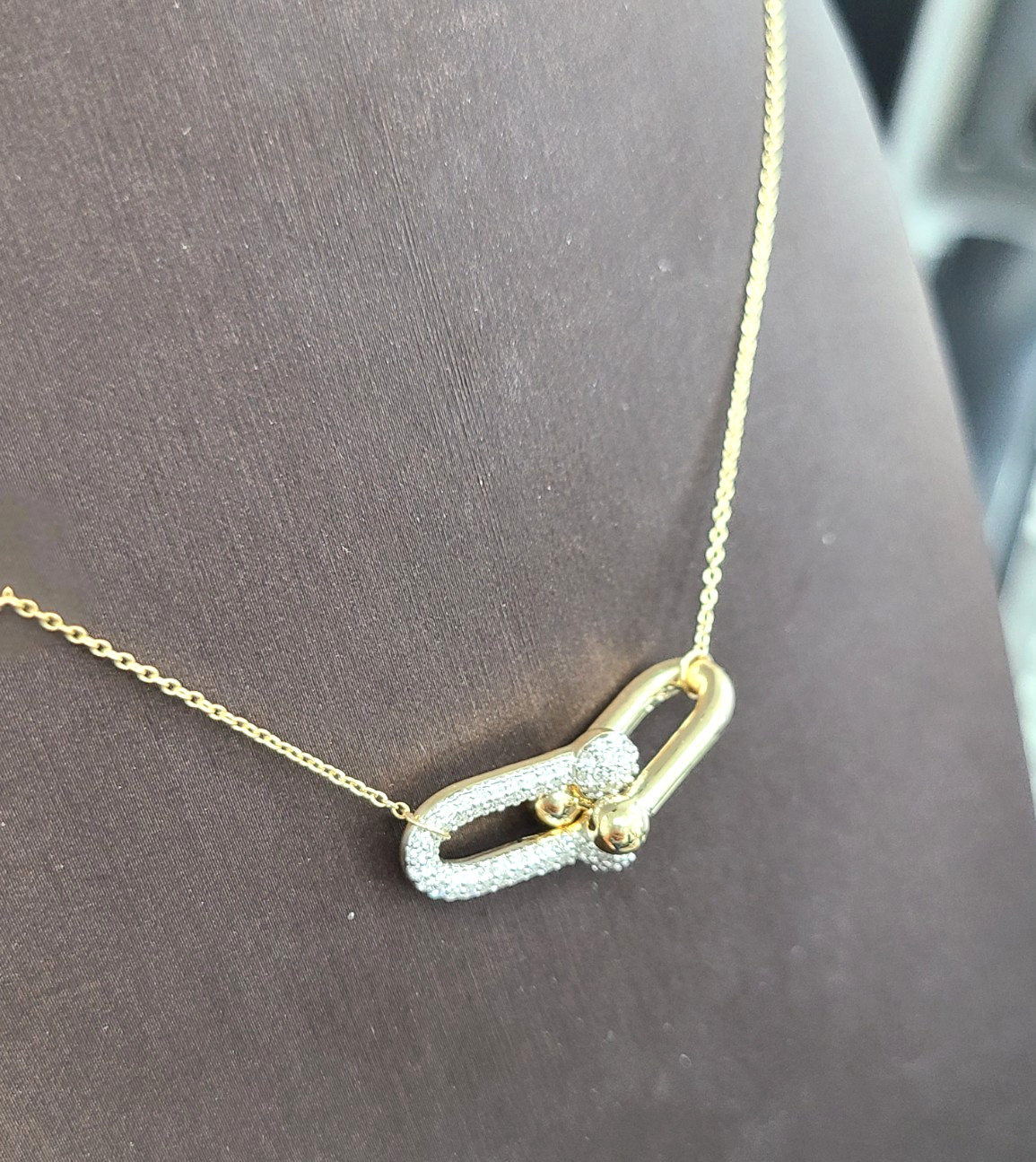 Deal! 0.40CT Natural Diamonds Pendant Necklace 14K Yellow Gold with Chain 17″
