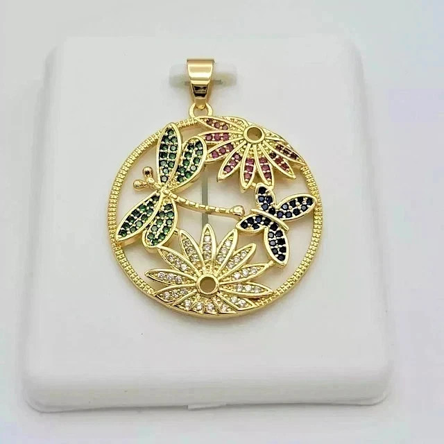 2Ct Round Cut Lab-Created Diamond Fancy Gorgeous Pendant 14k Yellow Gold Plated