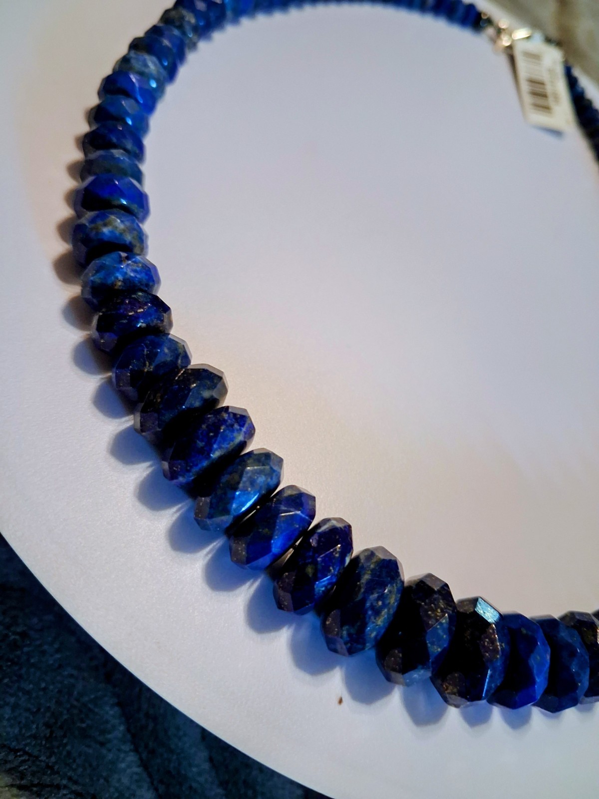 Jay King Sterling Silver Lapis Graduated Bead Necklace-!8 in-NWT-Orig. $189.75