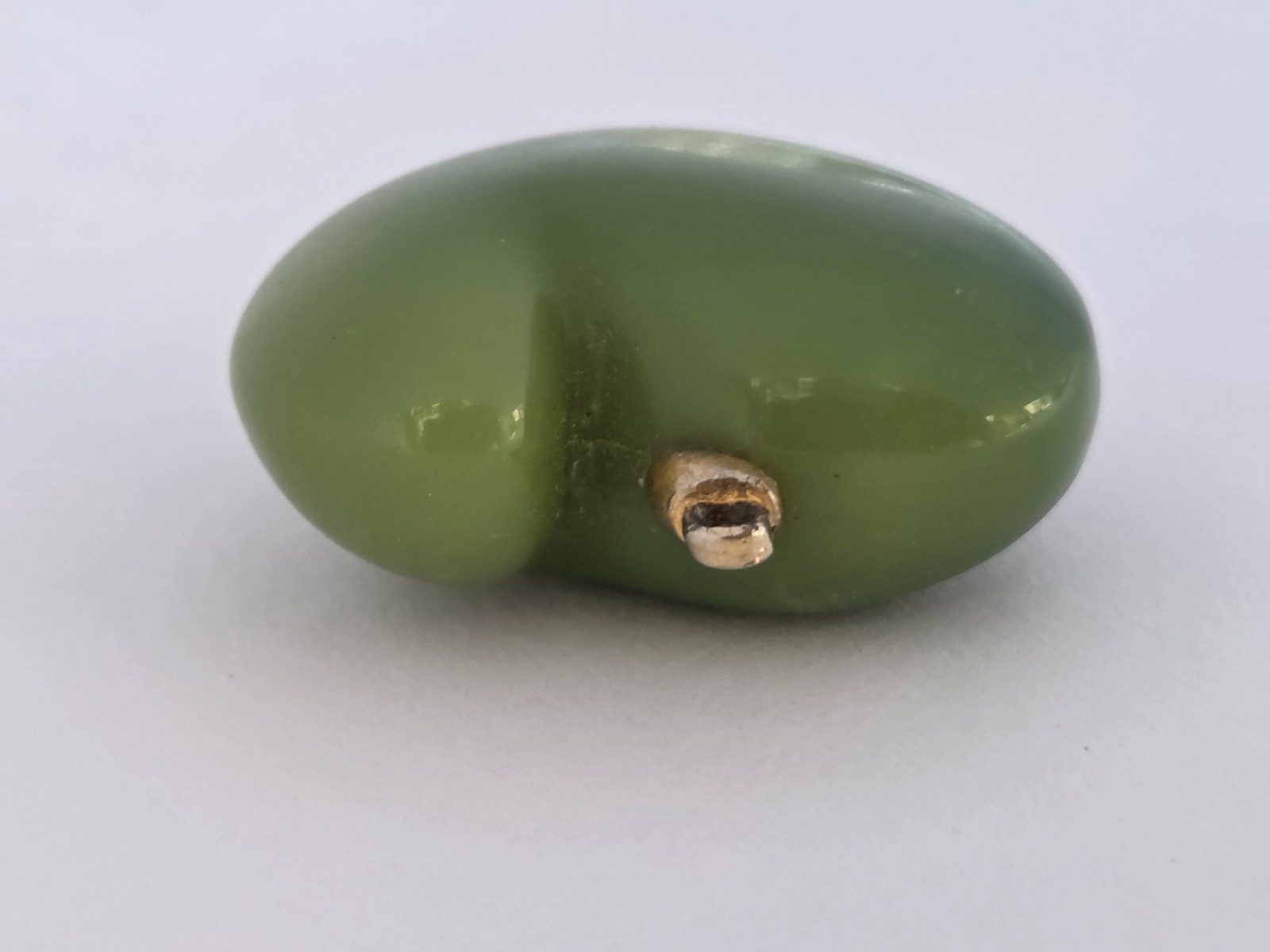 Genuine Natural Light & Dark Green Jade Heart Shaped Necklace Pendant Jadeite