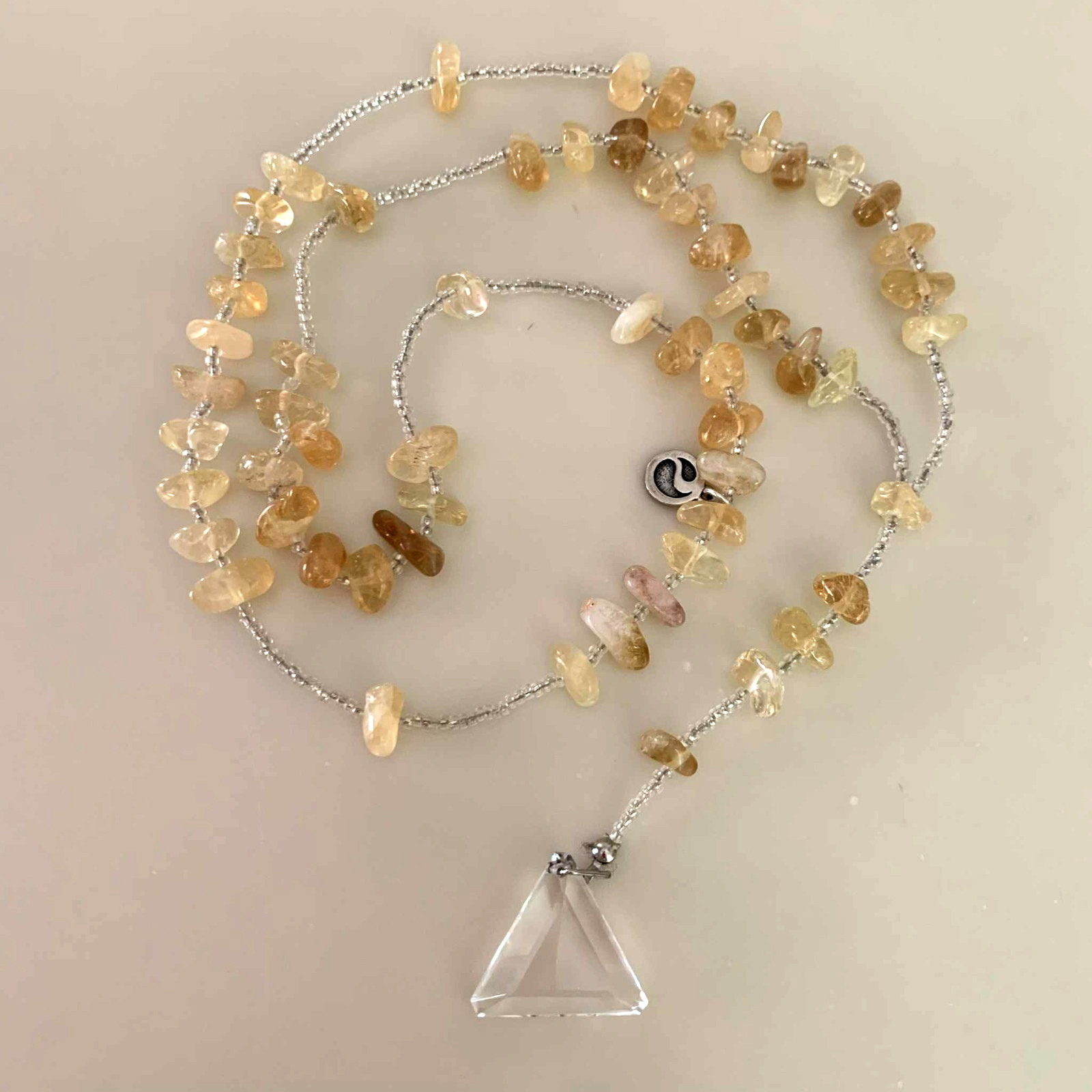 Energy Muse Exquisite “SACRED CITRINE” Necklace 26″ “Light-Happiness-Healing”