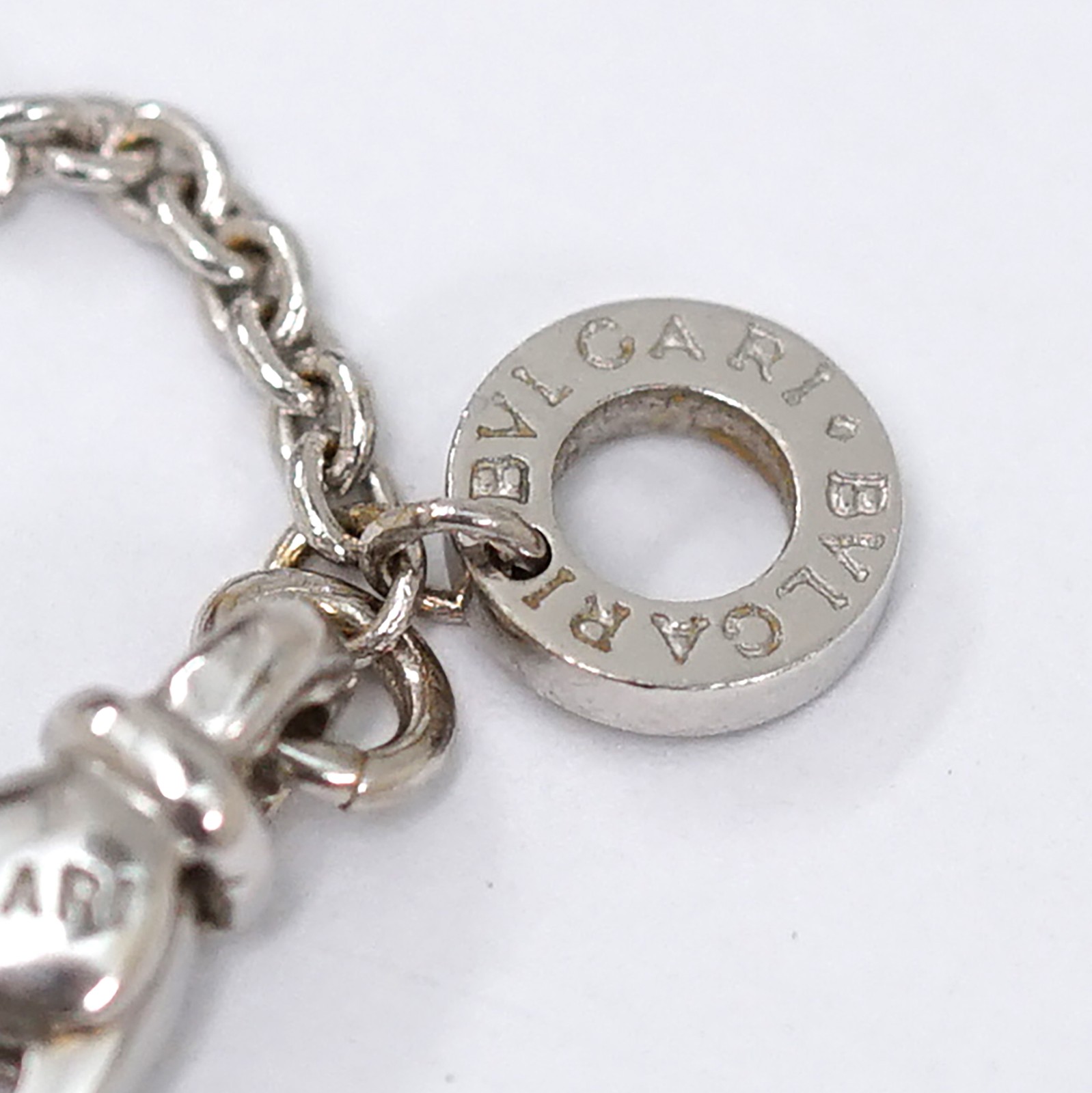 BVLGARI B zero1 Necklace 16″ 18k White Gold Auth w/Box #5187