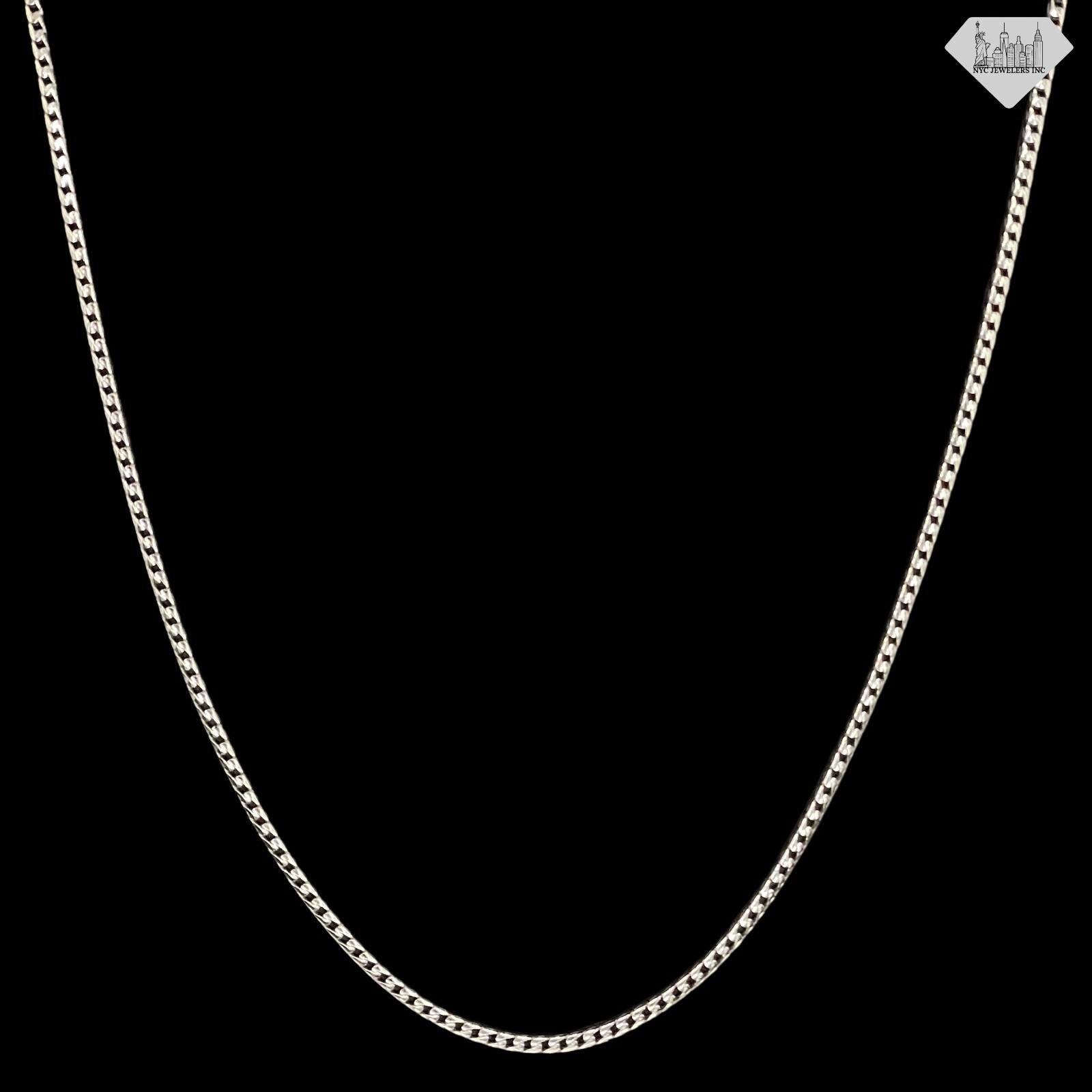 Italian Solid Sterling Silver Franco Link Chain Necklace 925 Silver Chain UNISEX