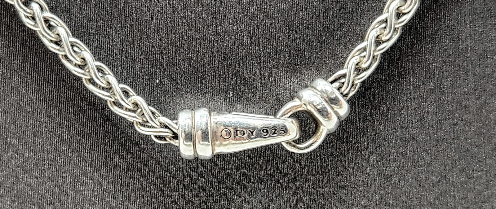 David Yurman 925 Silver 24” Wheat 2.25mm Wide Necklace