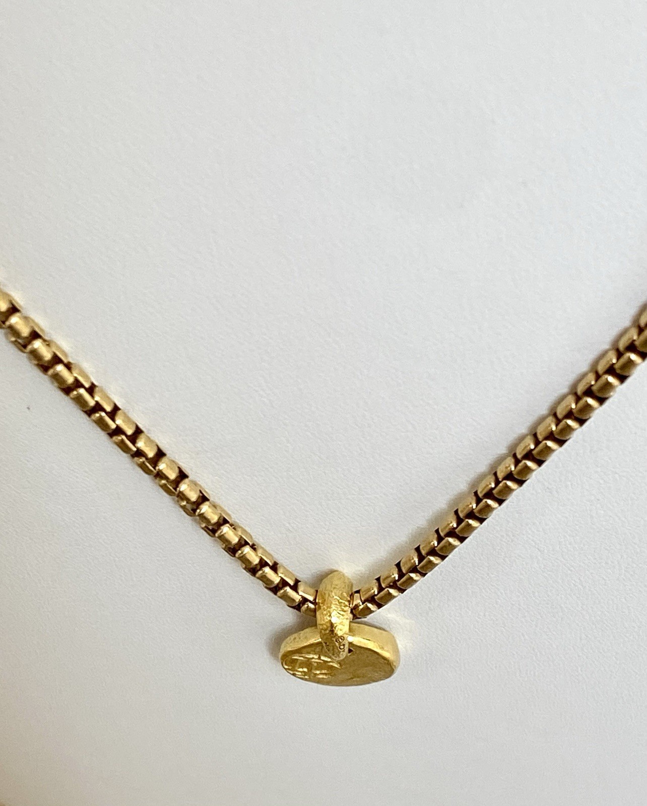 David Yurman 22K/18K Gold Shipwreck Pendant Necklace 2.7mm 24” Excellent $7000