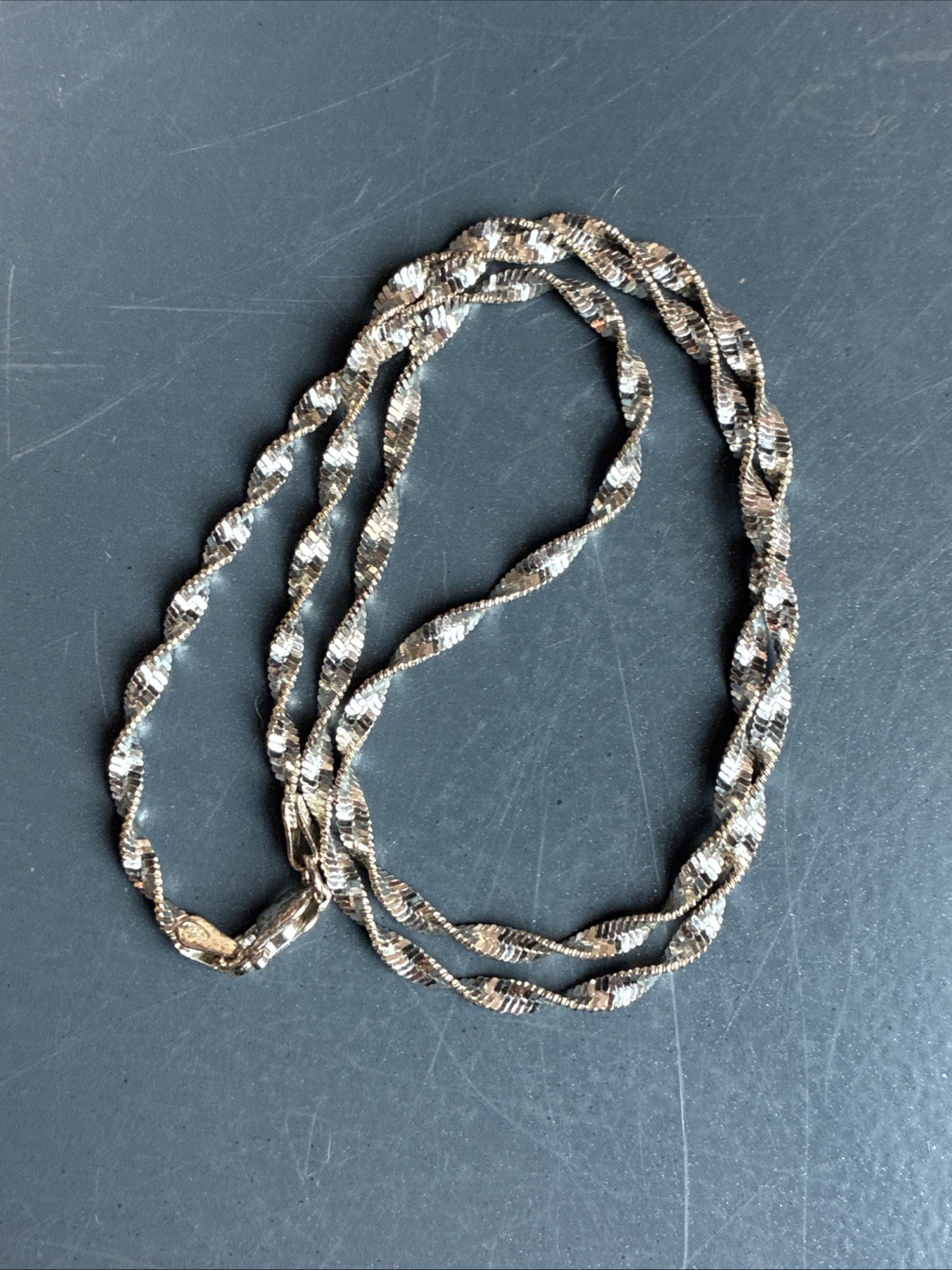 Sterling Silver Twisted Sparkle Chain 18” Made in Italy