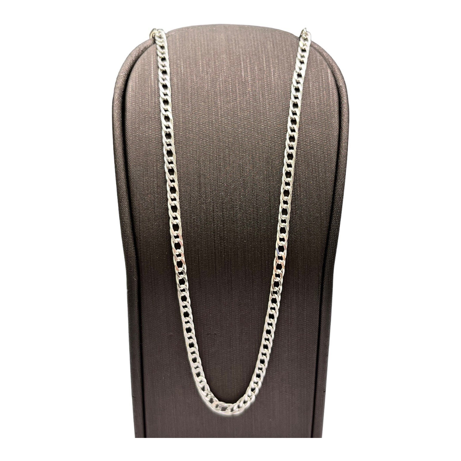 Silver 925 Double Curb Link Chain Necklace 6.0 Grams 40cm. Brand New