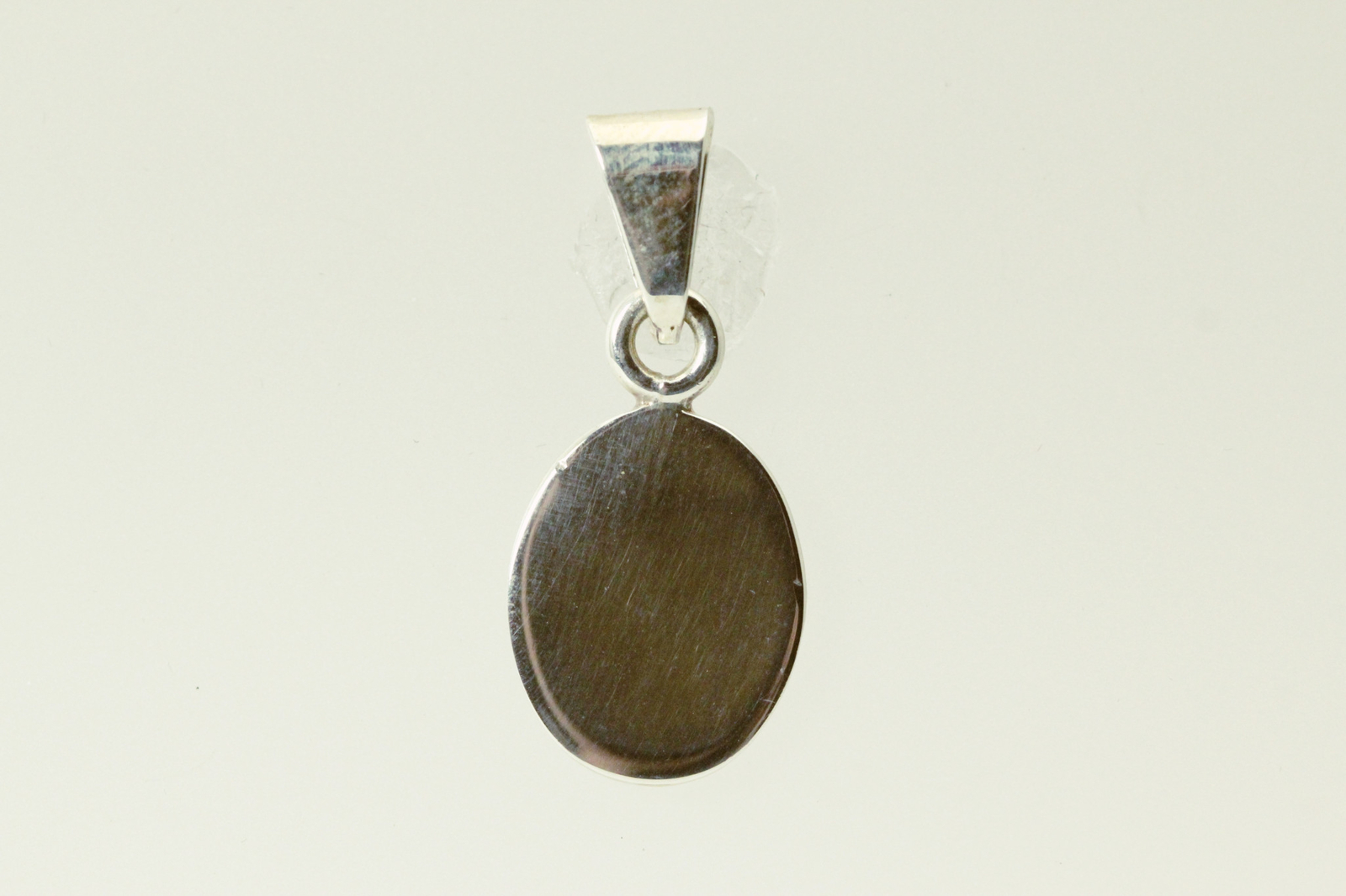 925 Sterling Silver Engravable Oval Pendant 4.6 Grams (PEN4546)