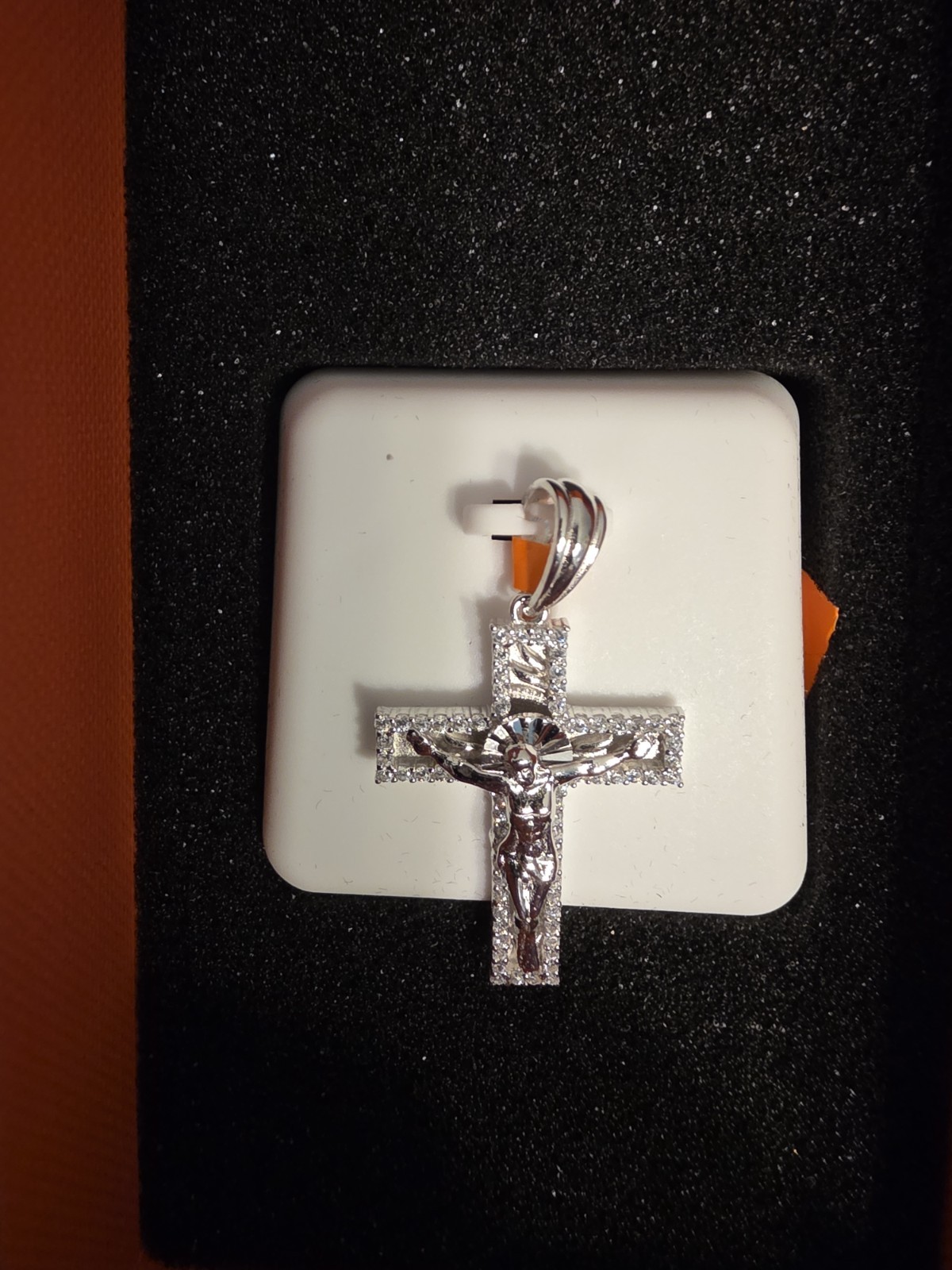 Moissanite Cross Pendant 925 Sterling Silver 1.00ctw Silver Religious