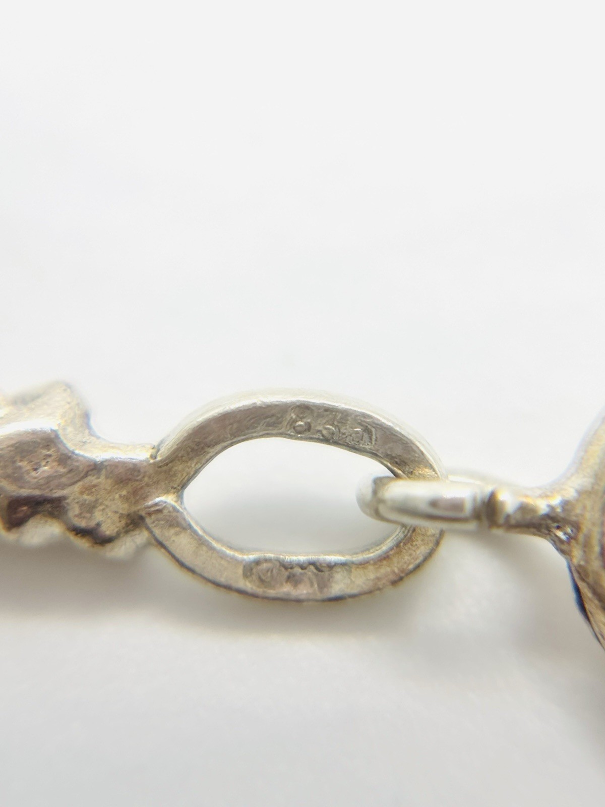 Vintage 835 German Silver 2.2mm Byzantine Wheat Chain Link Necklace 37”