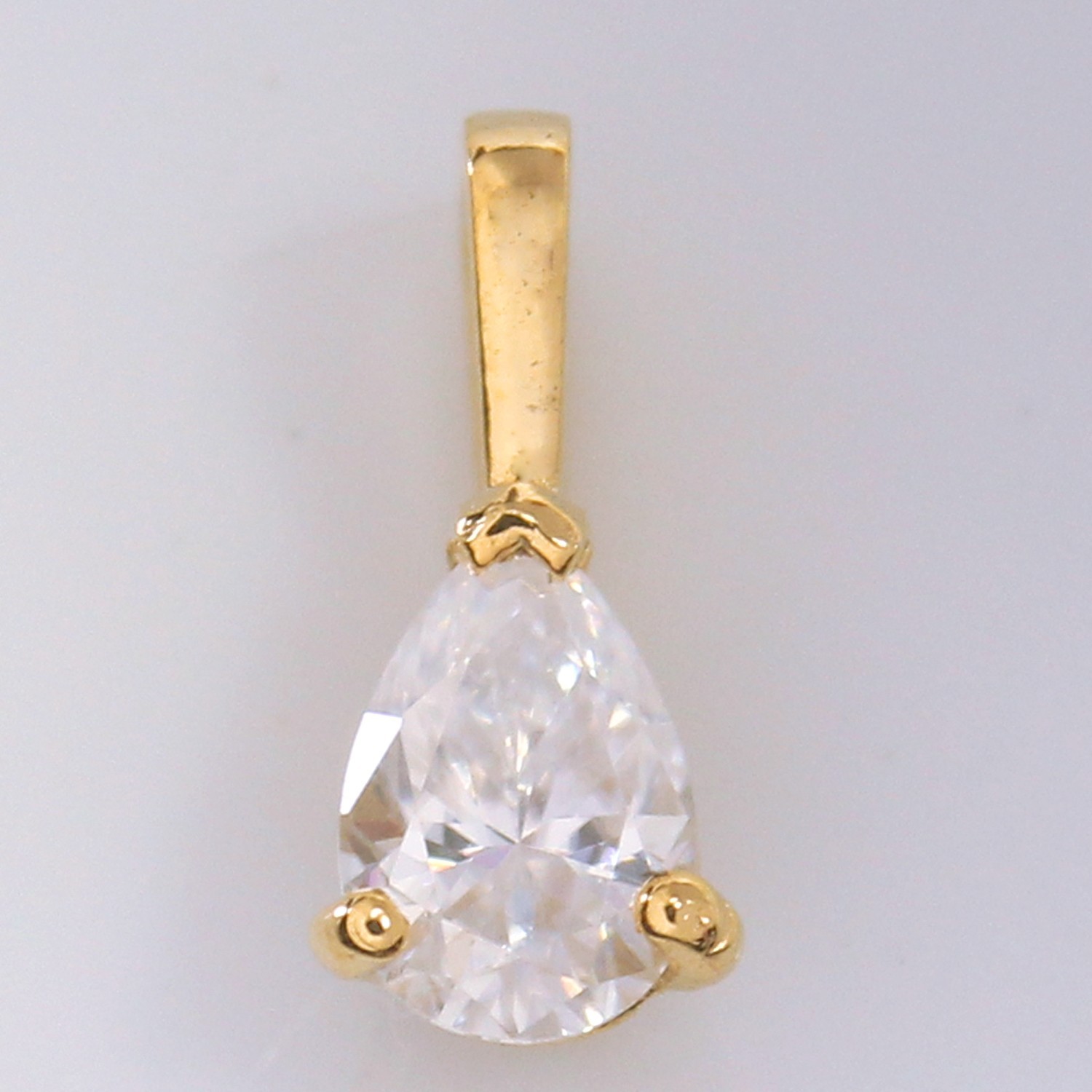 Certified VVS1 Lab Grown Diamond Women Infinity Promise Pendant 14K Gold Over