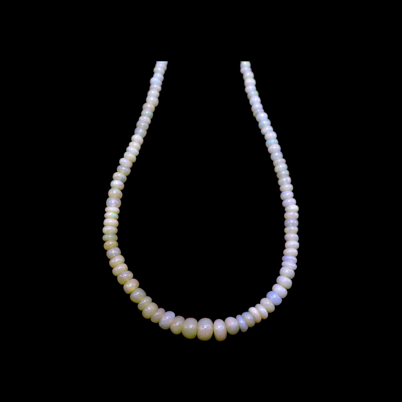 Smooth Fire Opal Beaded Not Applicable Rondelle Artisan Trendy Handmade Necklace