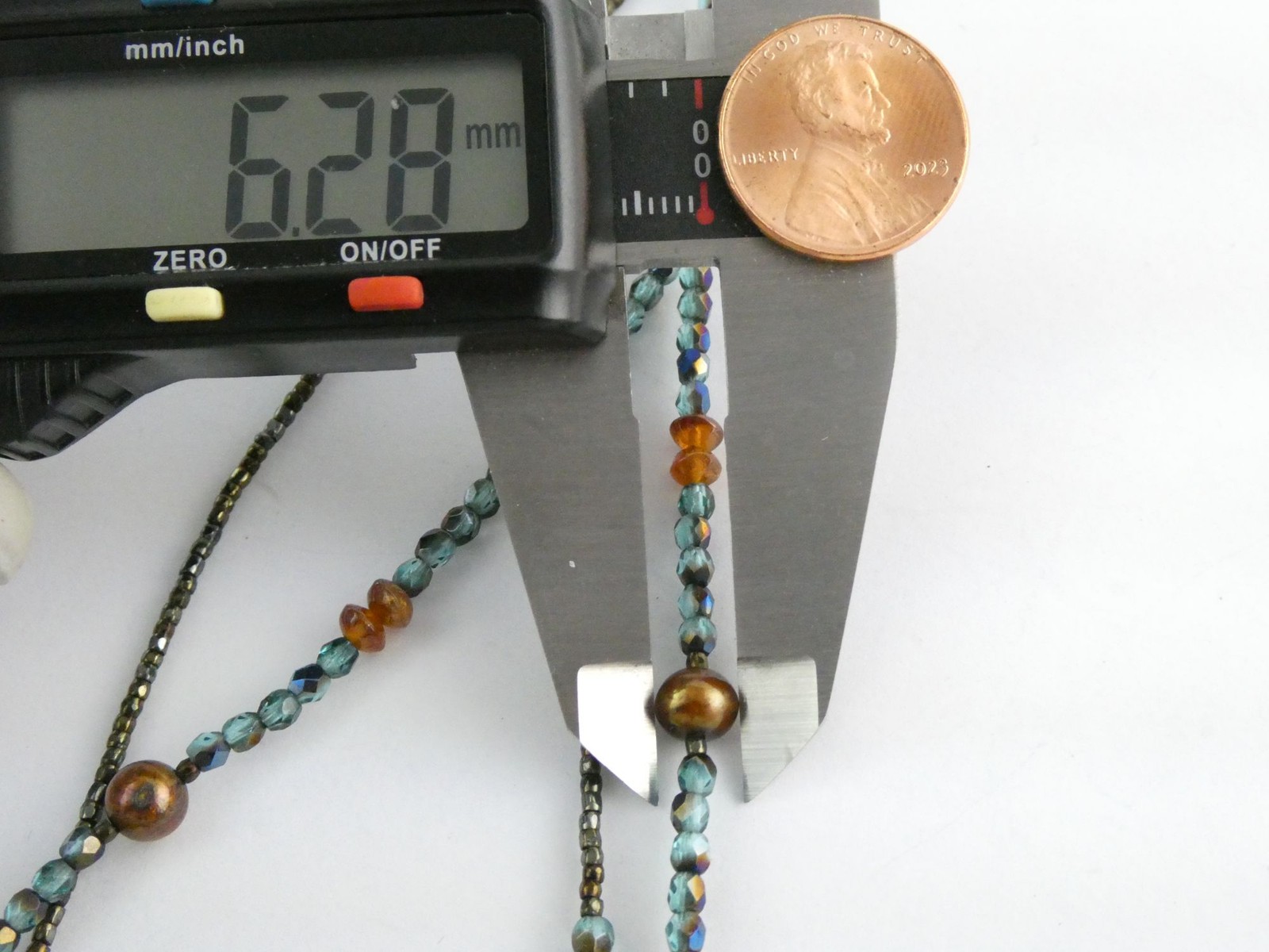 Sterling Silver Amber Chrysocolla Multi Gemstone Two Strand Necklace 17.5 In 19g