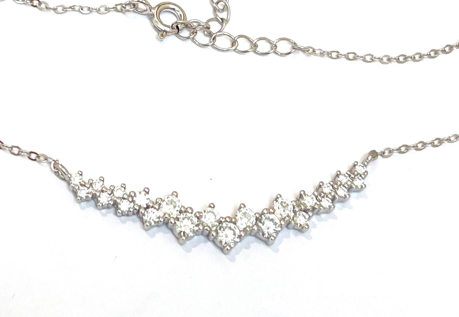 0.86 carat Smile Diamond Necklace Diamond Pendant 18k Gold Birthday Anniversary