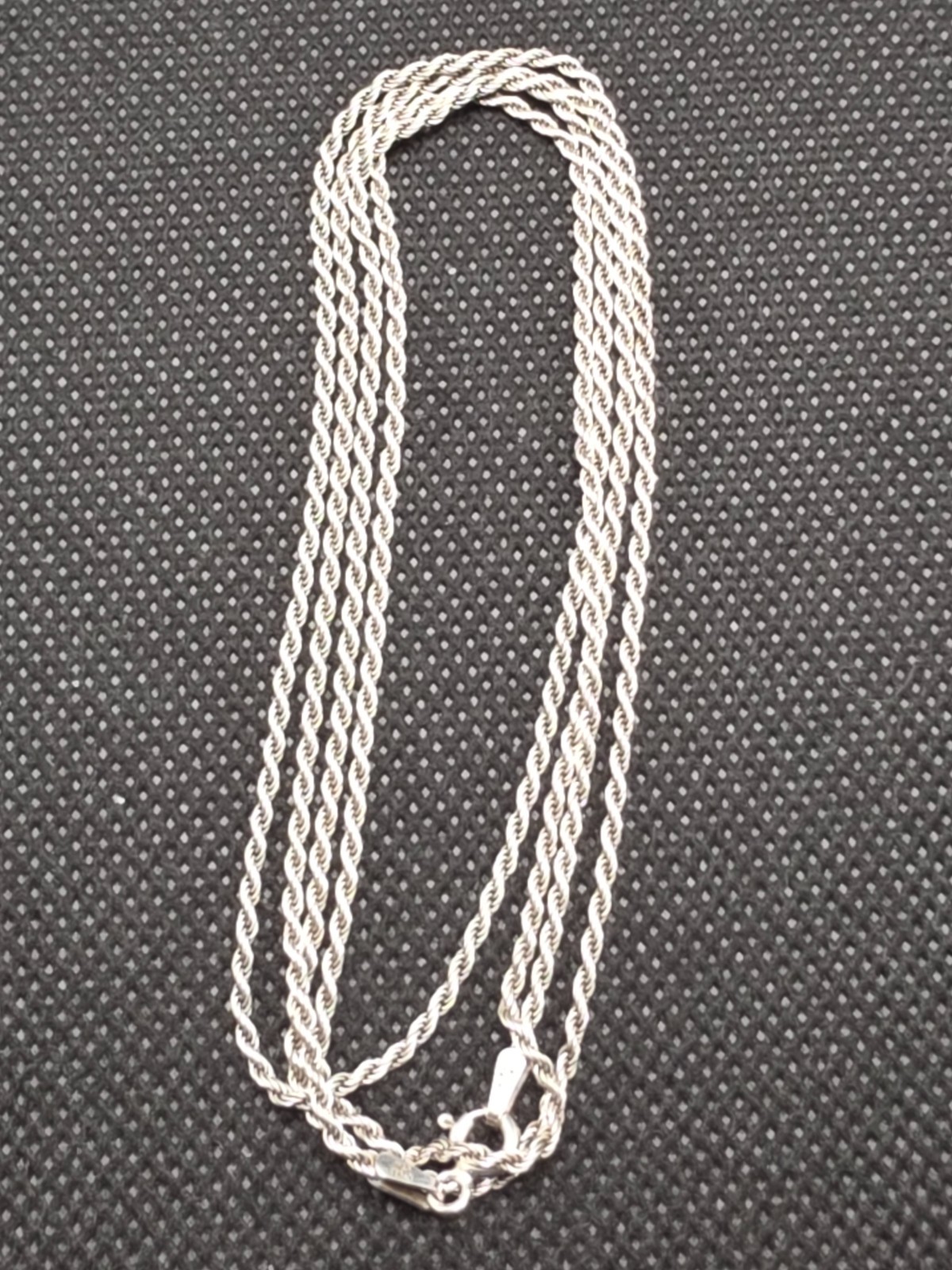 Sterling Silver Beaded Chain Necklace Signed PREX 925 Italy 30″ 2.5mm