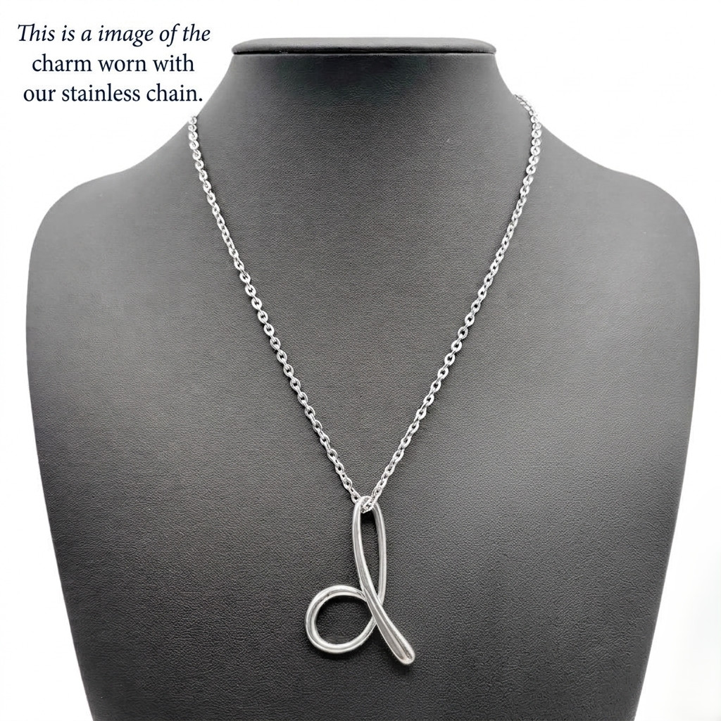 Tiffany Ag925 Peretti Initial Small Letter “d Pendant Charm Only Large Type