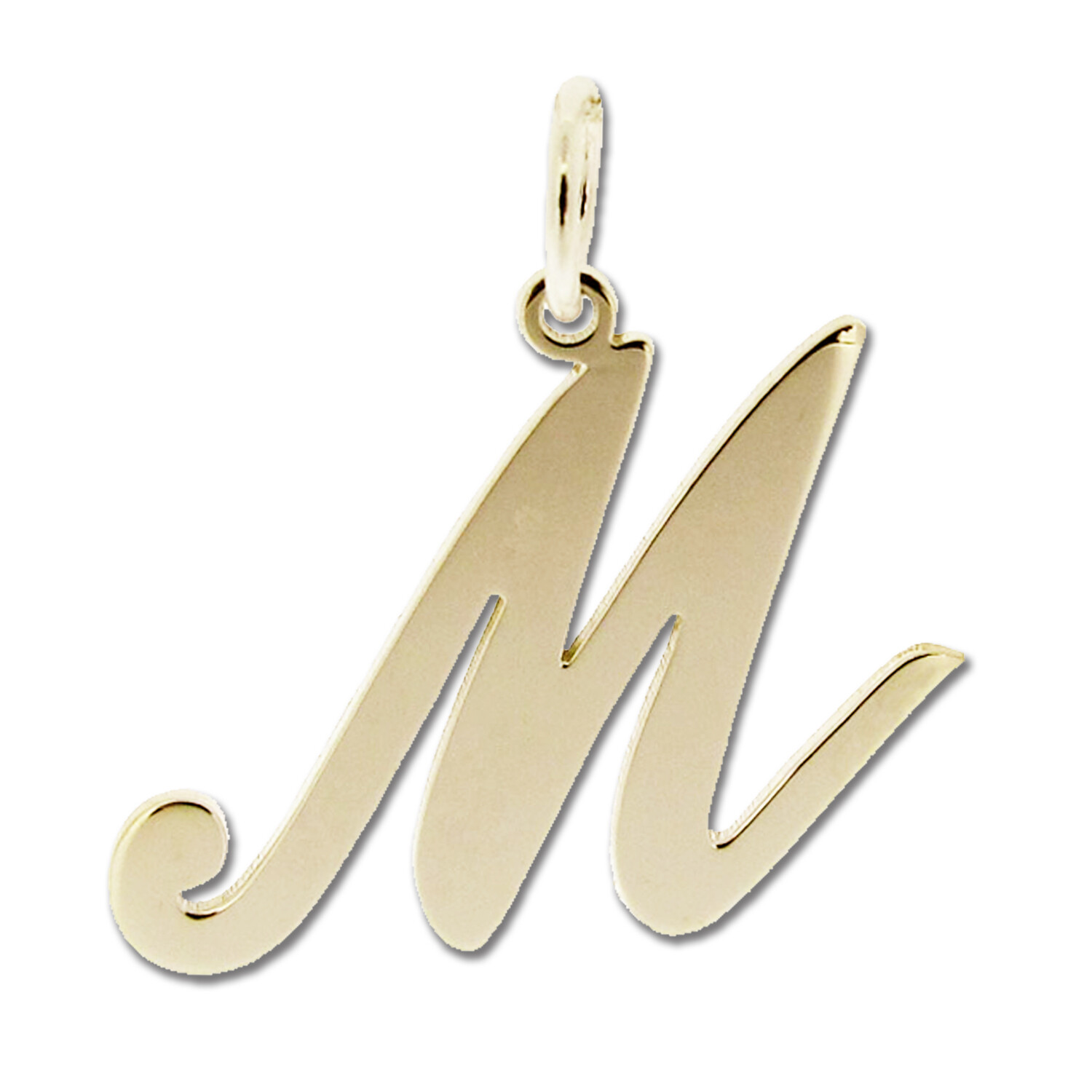 9ct Gold Plated Any Initial Letter Name Pendant Charm Necklace & Chain Option