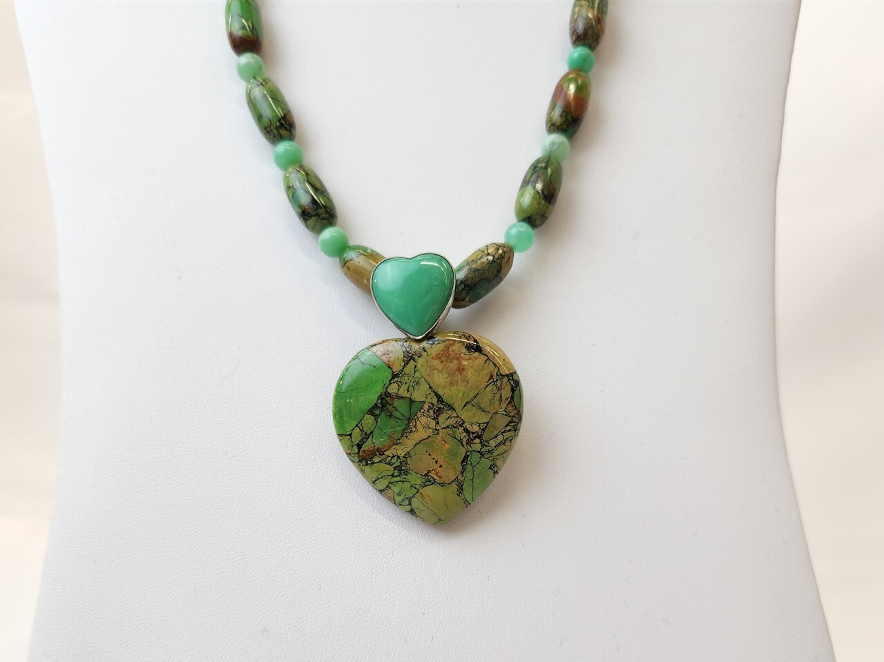 Jay King DRT Mine Finds Sterling 925 Turquoise Heart Pendant Necklace