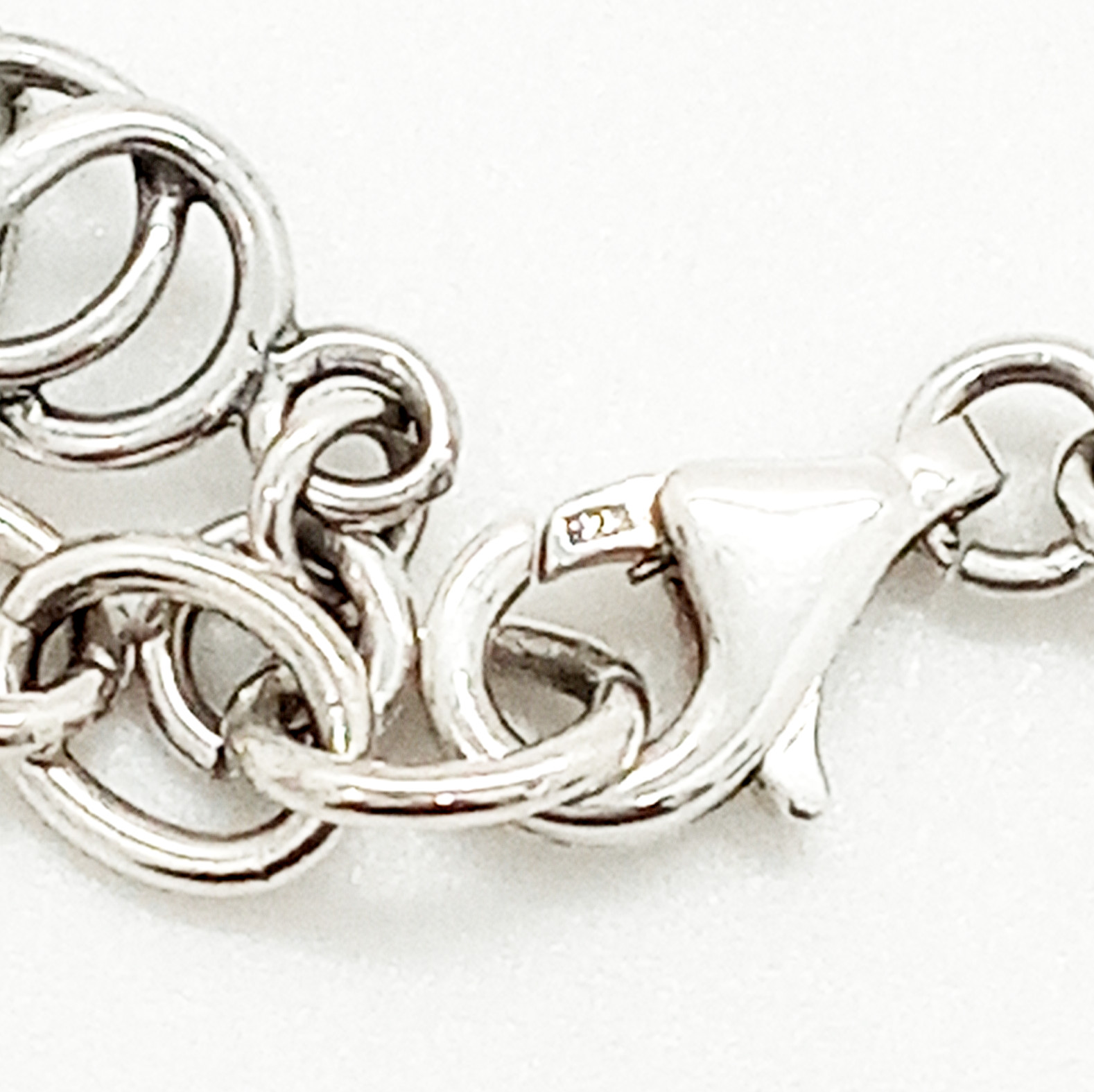 Vintage 925 Sterling Silver Celestial Orbital Rose Swirl Modernist Necklace