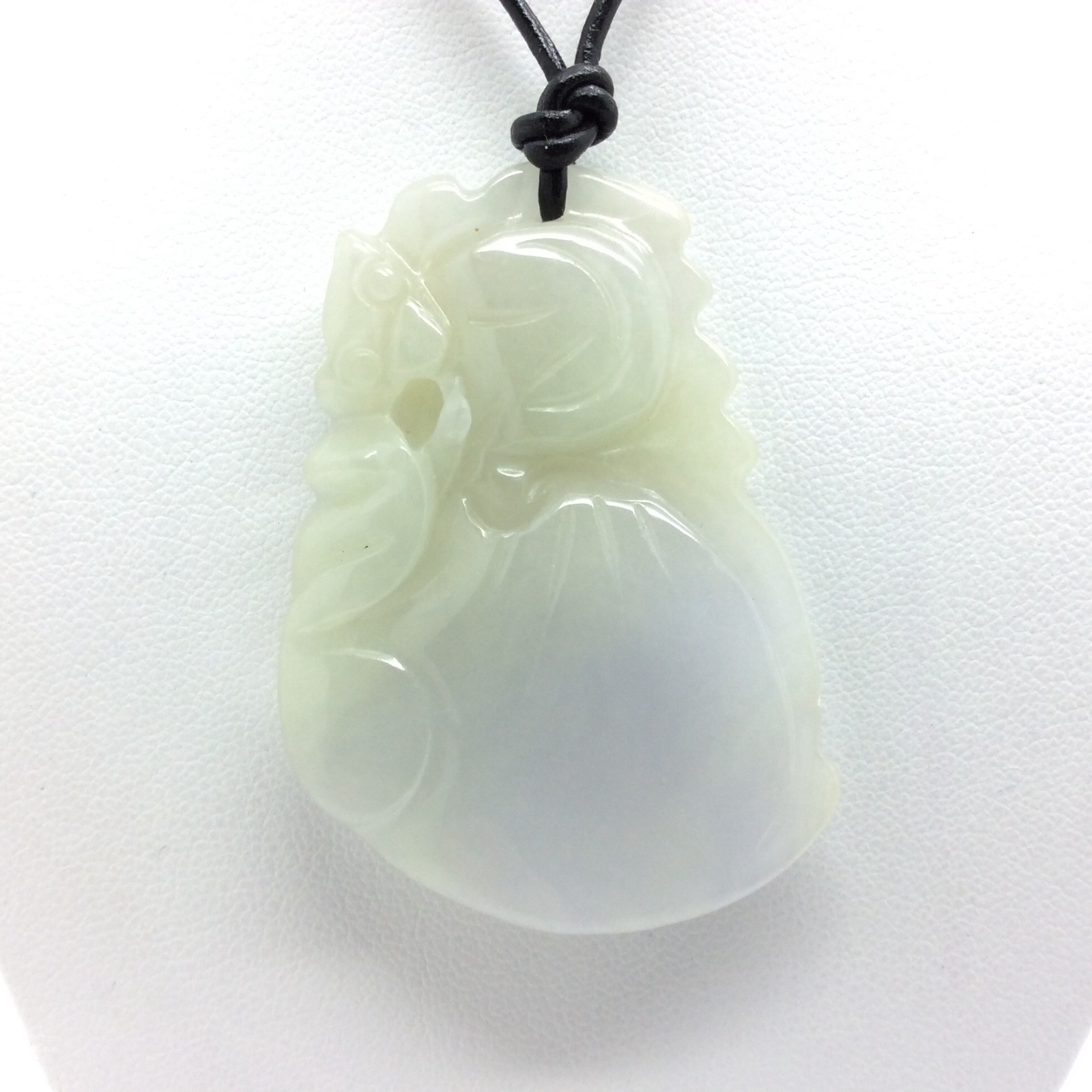 Burmese Jade Lavender Green Pendant Jadeite Jade Stone Necklace Burma Myanmar #2