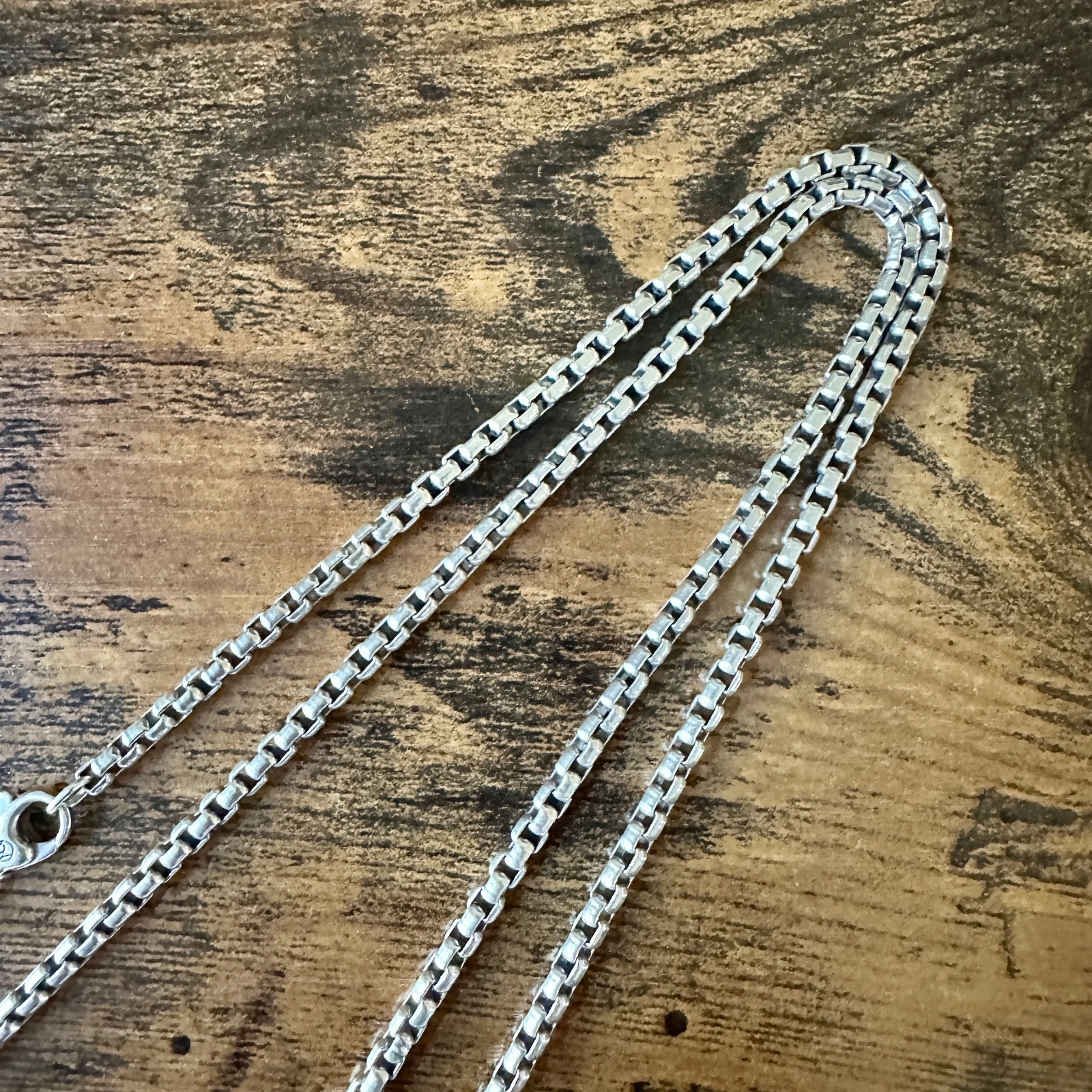 David Yurman Medium Box Chain Necklace – 3.6mm – 26.5″ – FREE SHIPPING