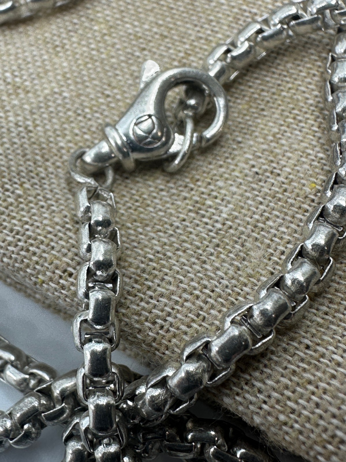 Silver David Yurman Sterling Silver Maritime Anchor Pendant Amulet Necklace
