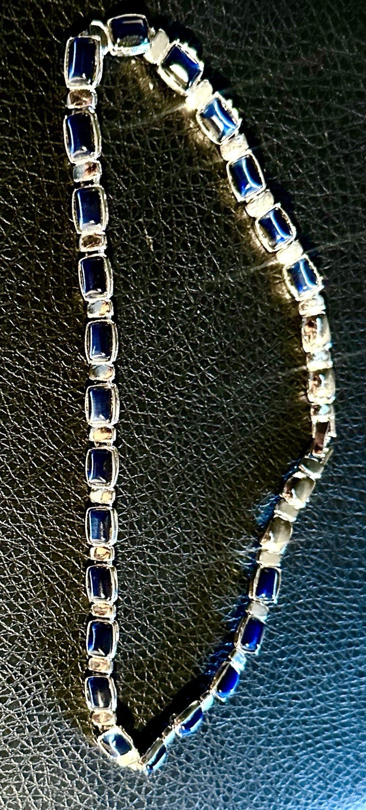 Emerald Cut Lab Created Gemstone Halo TennisNecklace from Sam’s Club.