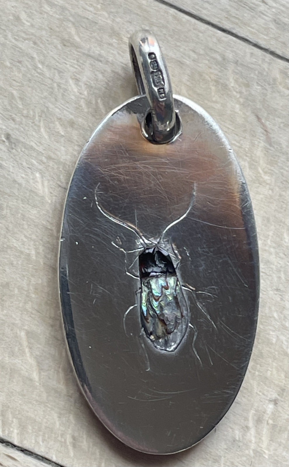 Silver Shibayama Ladies Pendant Nice Quality Item