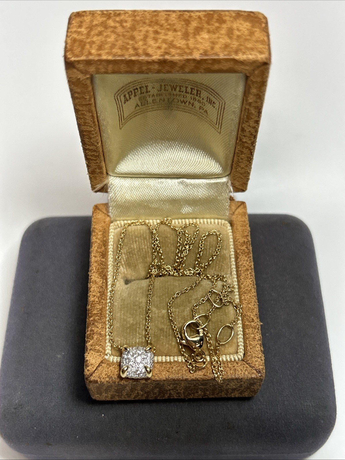 $1600 David Yurman 18k Yellow Gold & Diamond Petite Chatelaine Pendant Necklace