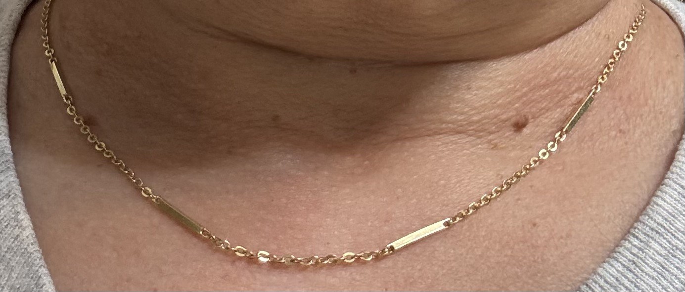 Vintage Classy & Classic Signed Italy 14K Yellow Gold UNOAERRE Necklace 14”