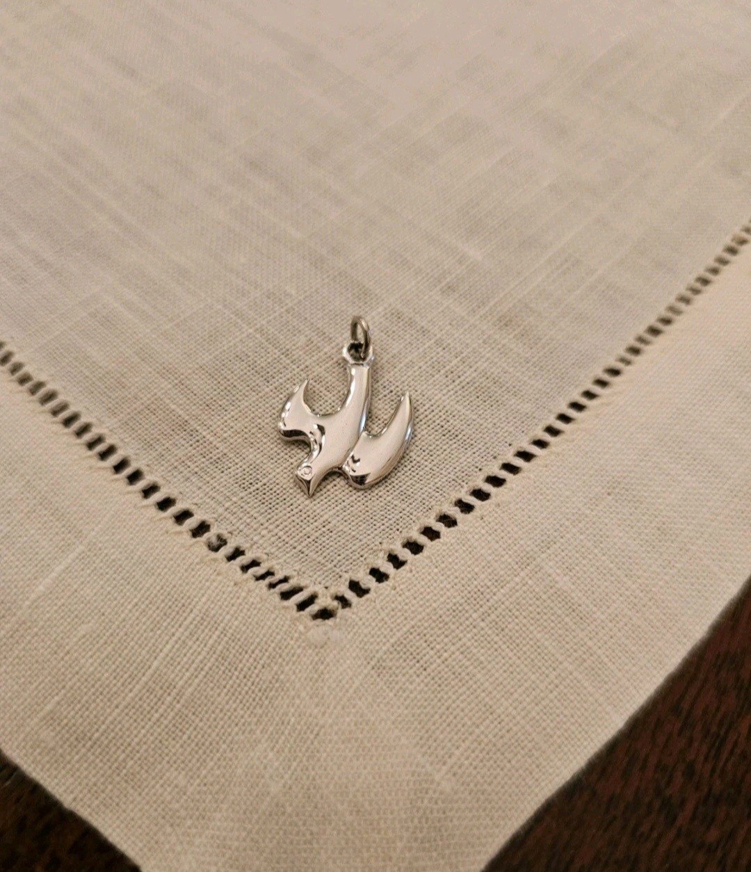 Vintage Sterling Silver Holy Spirit Dove Charm Pendant 925 by Chapel