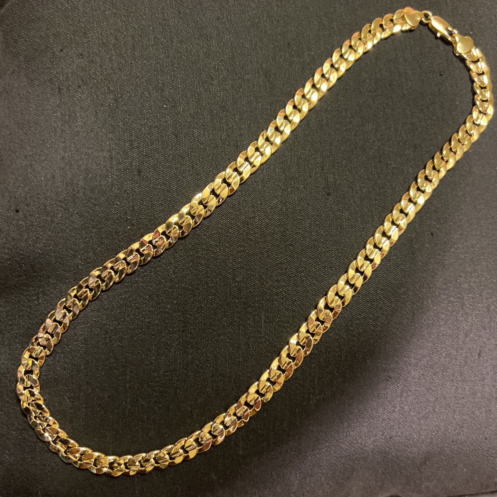 22INCH 6MM DIAMOND CUT 14KT ELECTROPLATED 10x HIGH QUALITY