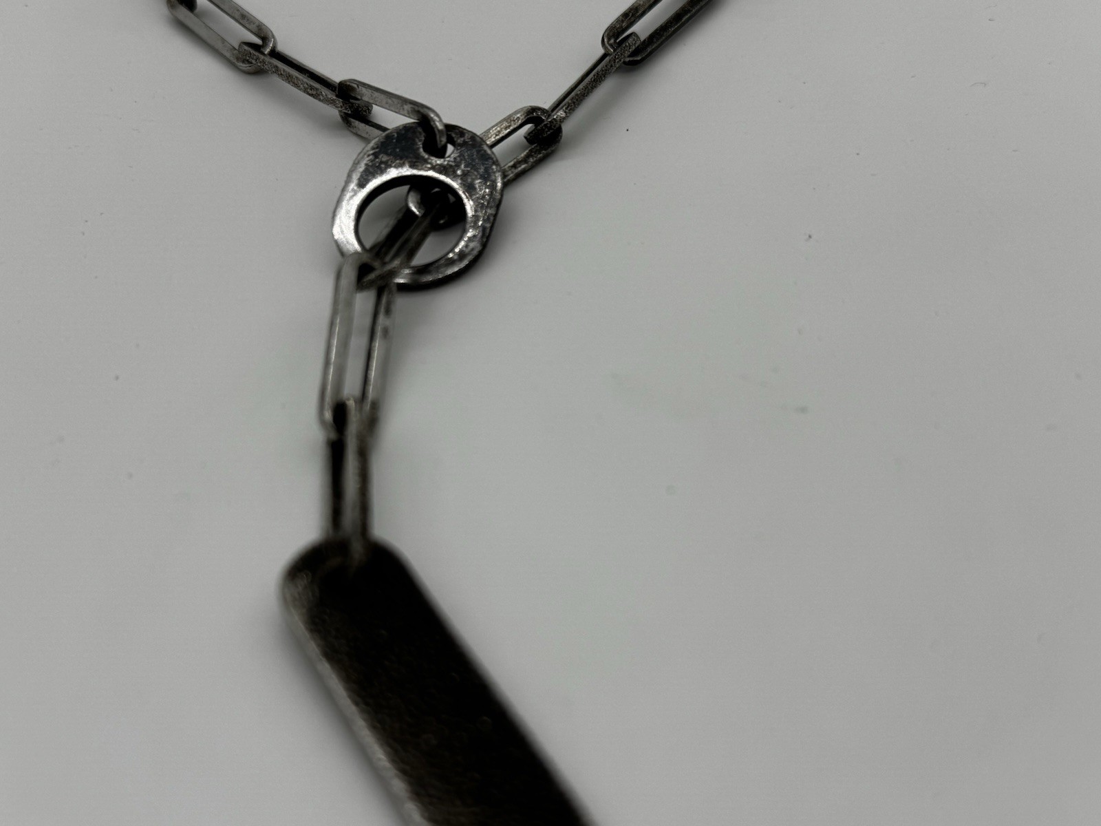 HTF! Pianegonda Sterling Silver Toggle Chain Link Necklace 30”