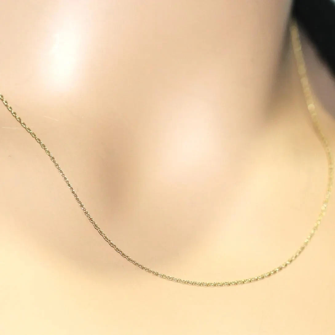 14k Yellow Gold 0.94mm Rope Chain 18.5 inches