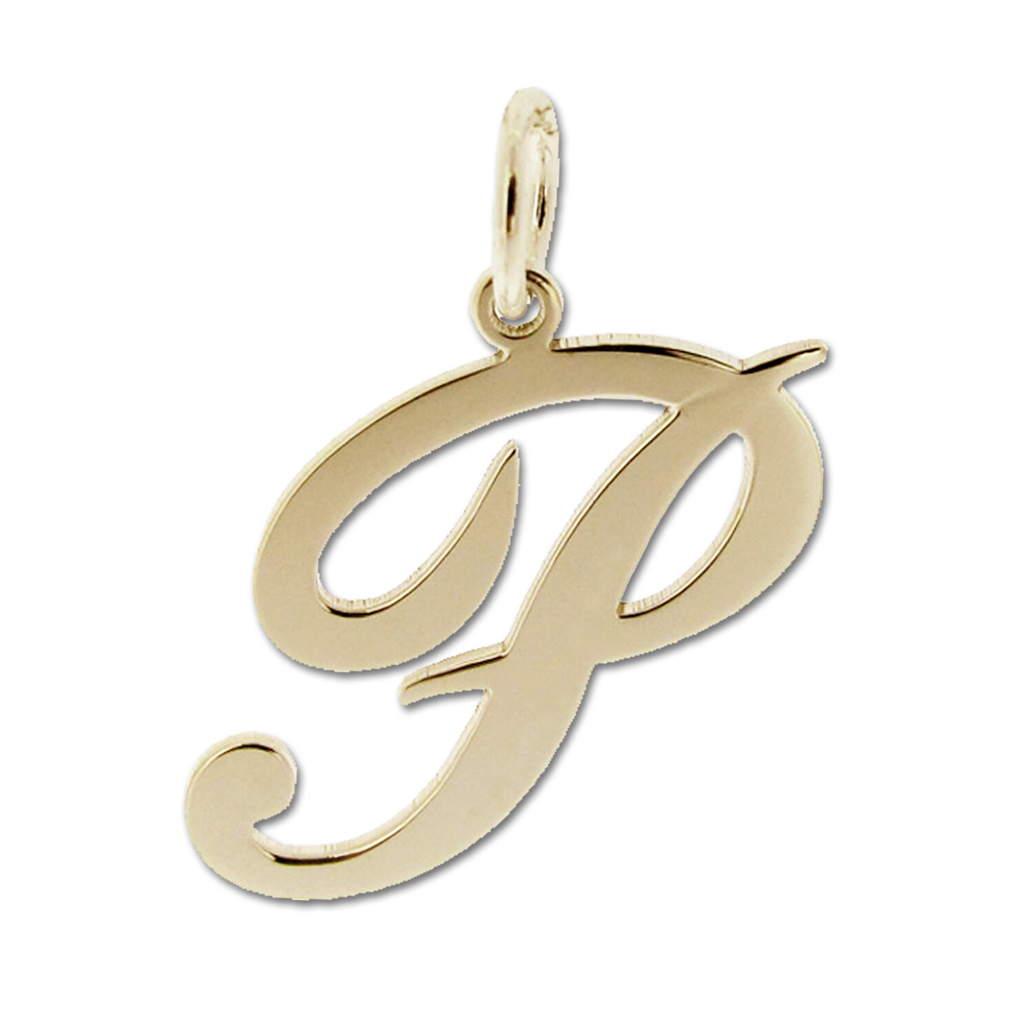 9ct Gold Plated Any Initial Letter Name Pendant Charm Necklace & Chain Option