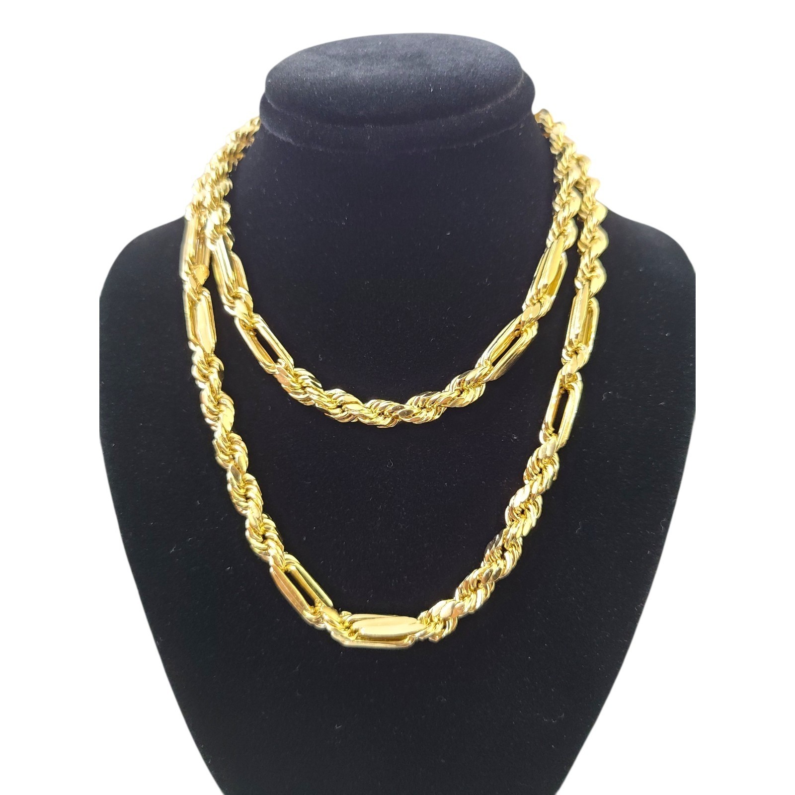Real 14k Milano Rope Chain Necklace Yellow Gold 6mm 18″-30″ Genuine Men Women