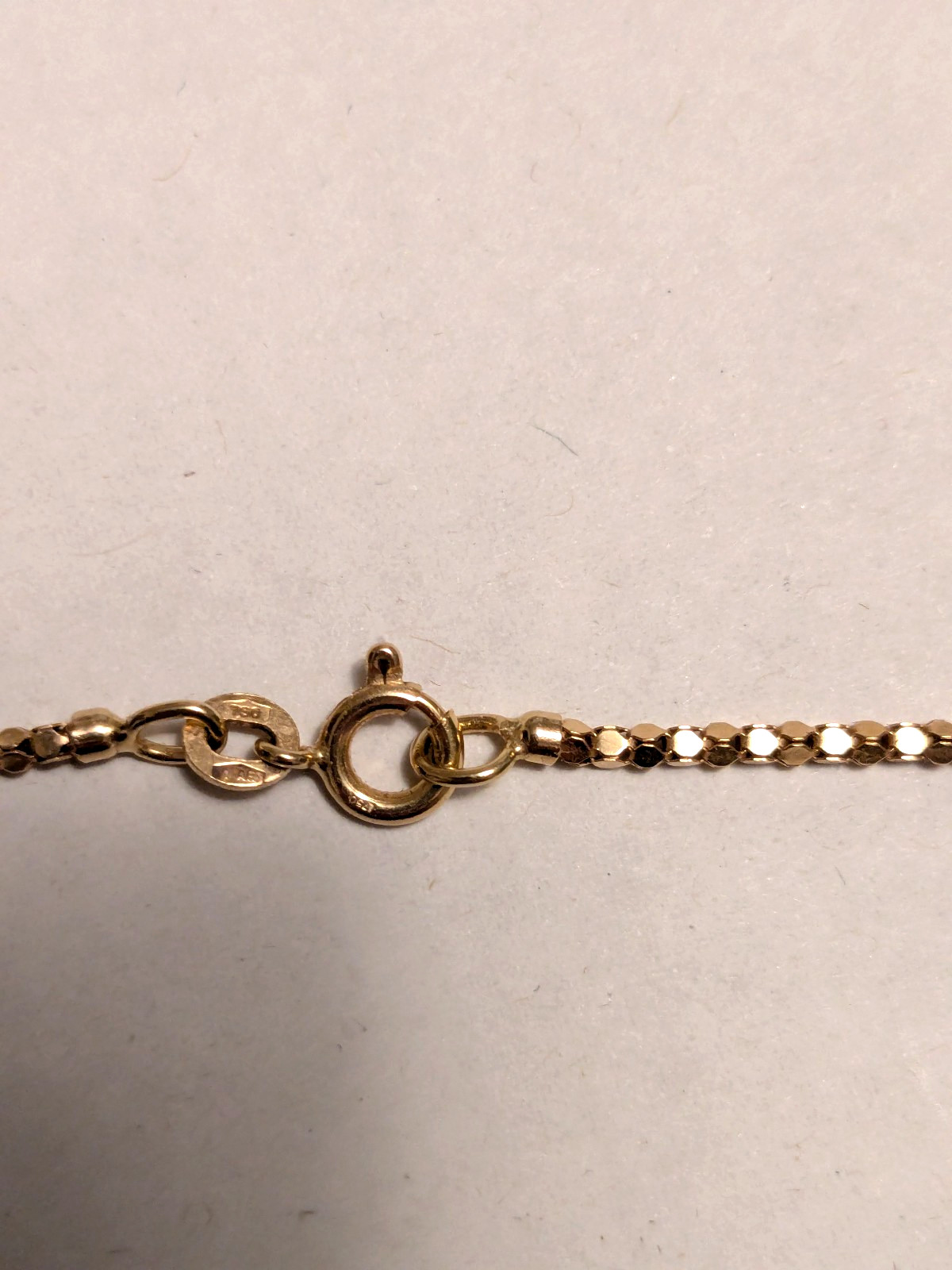 18K SOLID YELLOW GOLD NECKLACE UNO A ERRE 1AR 750 20″ 5 GRAM POPCORN CHAIN ITALY