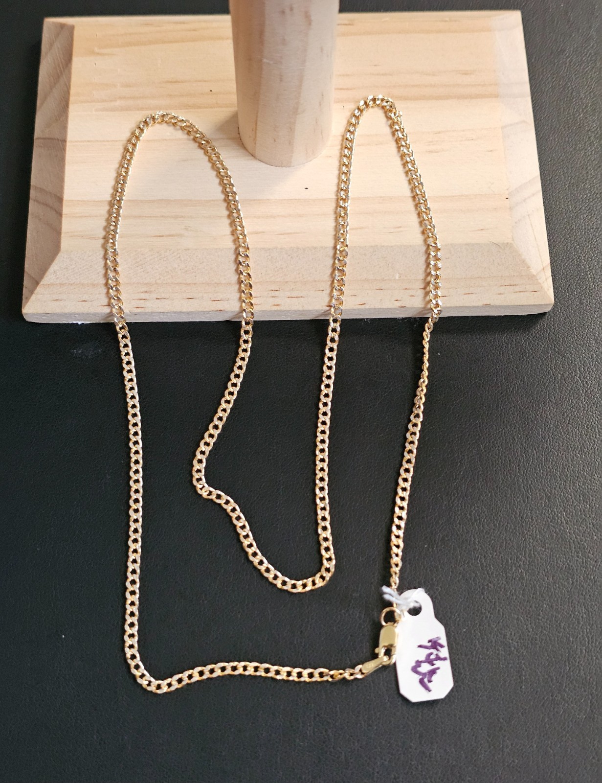 14k gold two tone necklace 22 inch