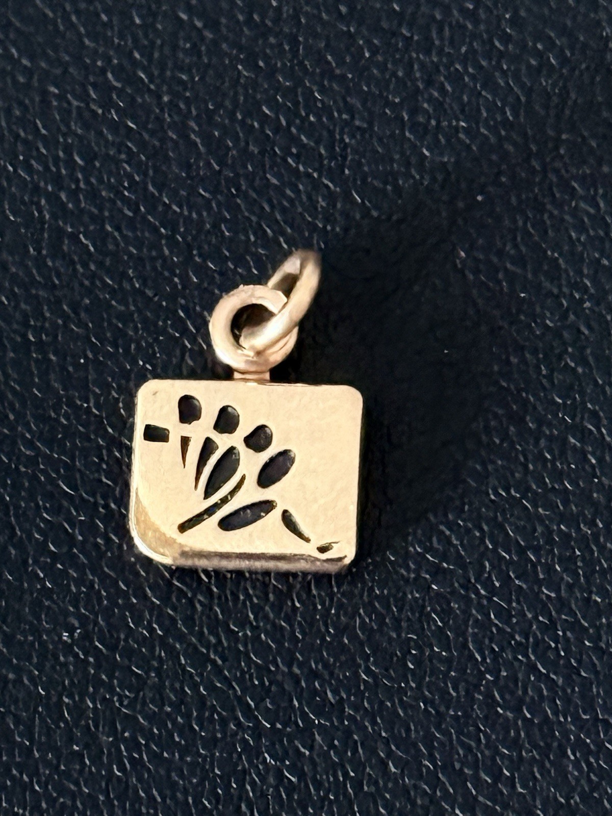 Gold Pendant CTO 10kt 0.9g Birth Flower For June “Rose”