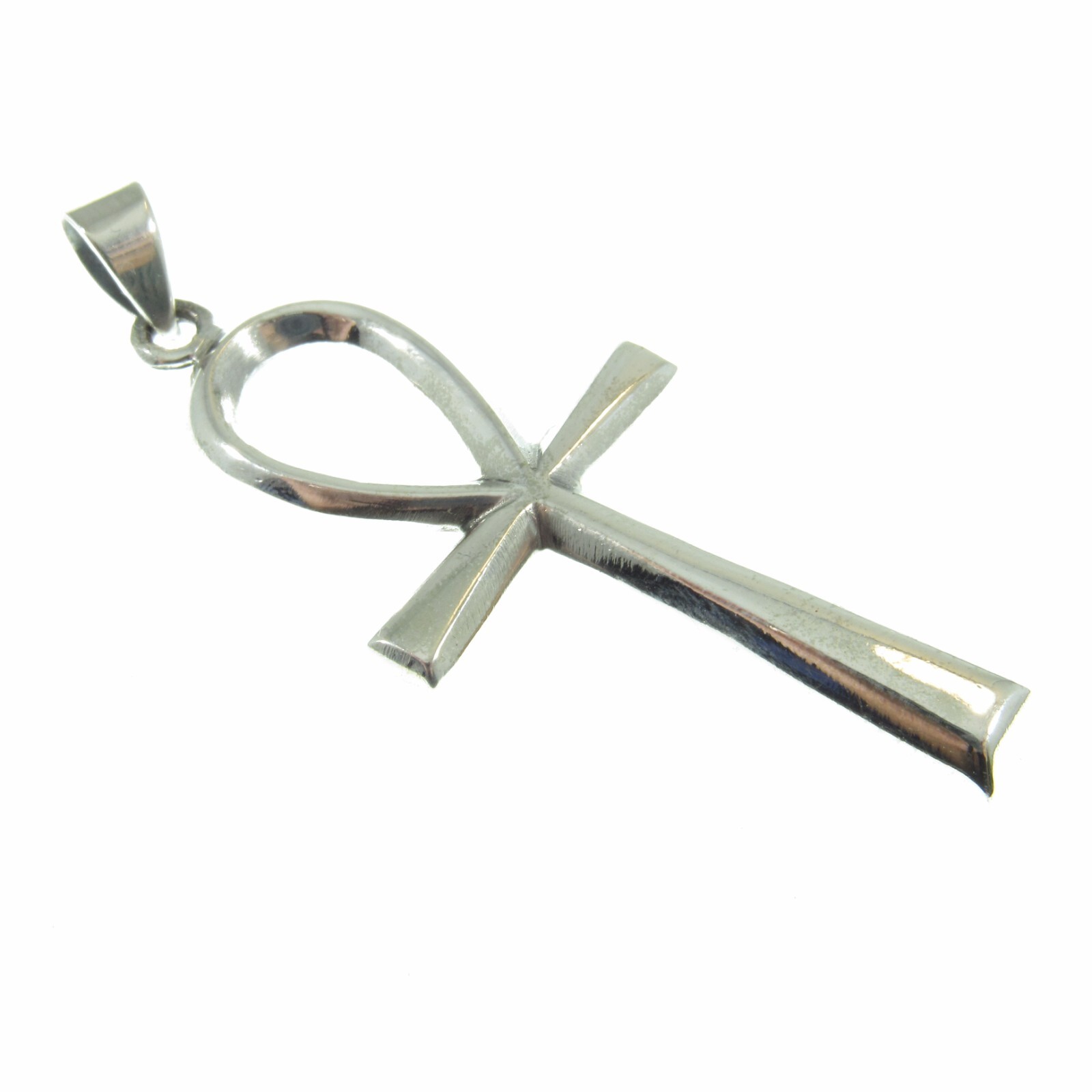Large Solid 925 Sterling Silver Egyptian ANKH Cross Pendant, Key of Life