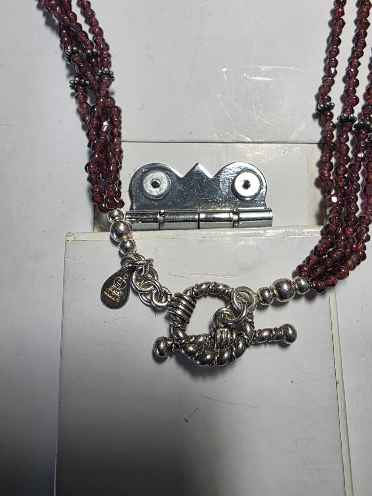DOUG PAULUS Sterling Silver ‘Treasures Of India’ Garnet Necklace & Pendant