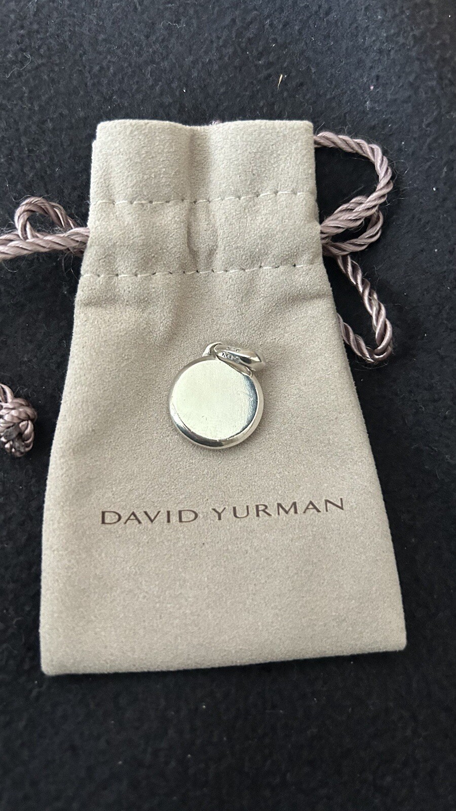 David Yurman Sterling Silver Yin & Yang Amulet