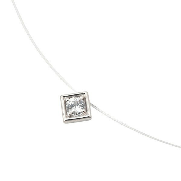 TASAKI K18WG K14WG Pendant Necklace 1 Stone 40.5cm Japan