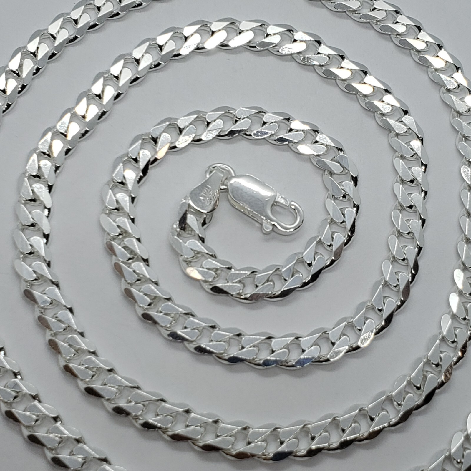 925 Sterling Silver 6mm Cuban Curb Link Chain Necklace Men Women Size 16″~40″