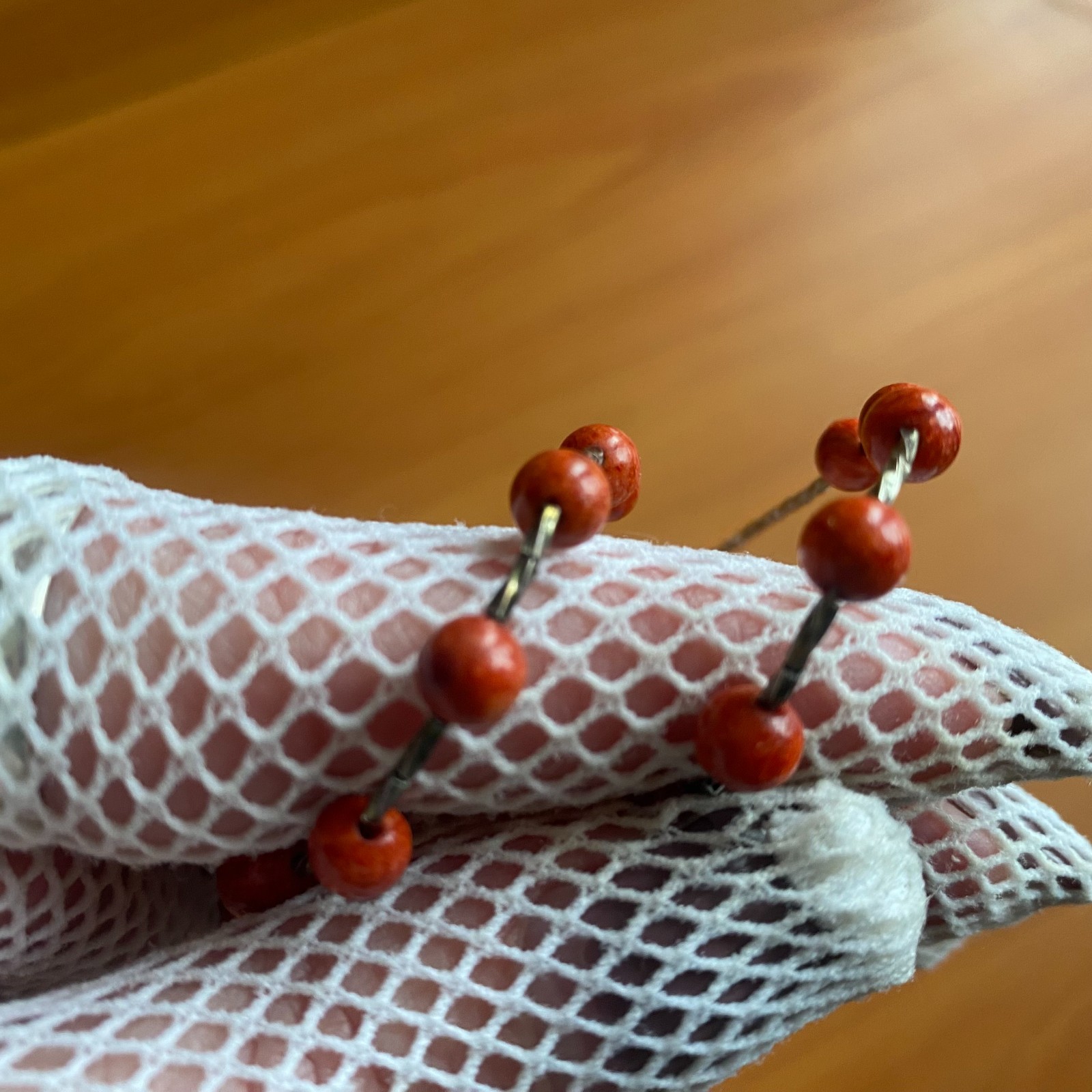 Choker necklace. 925 sterling silver. Plastic inserts with a natural stone imita