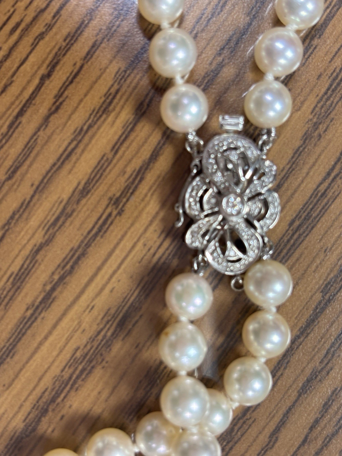 Angara Fresh Wayer Pearl Double String 20’ Strand Necklace
