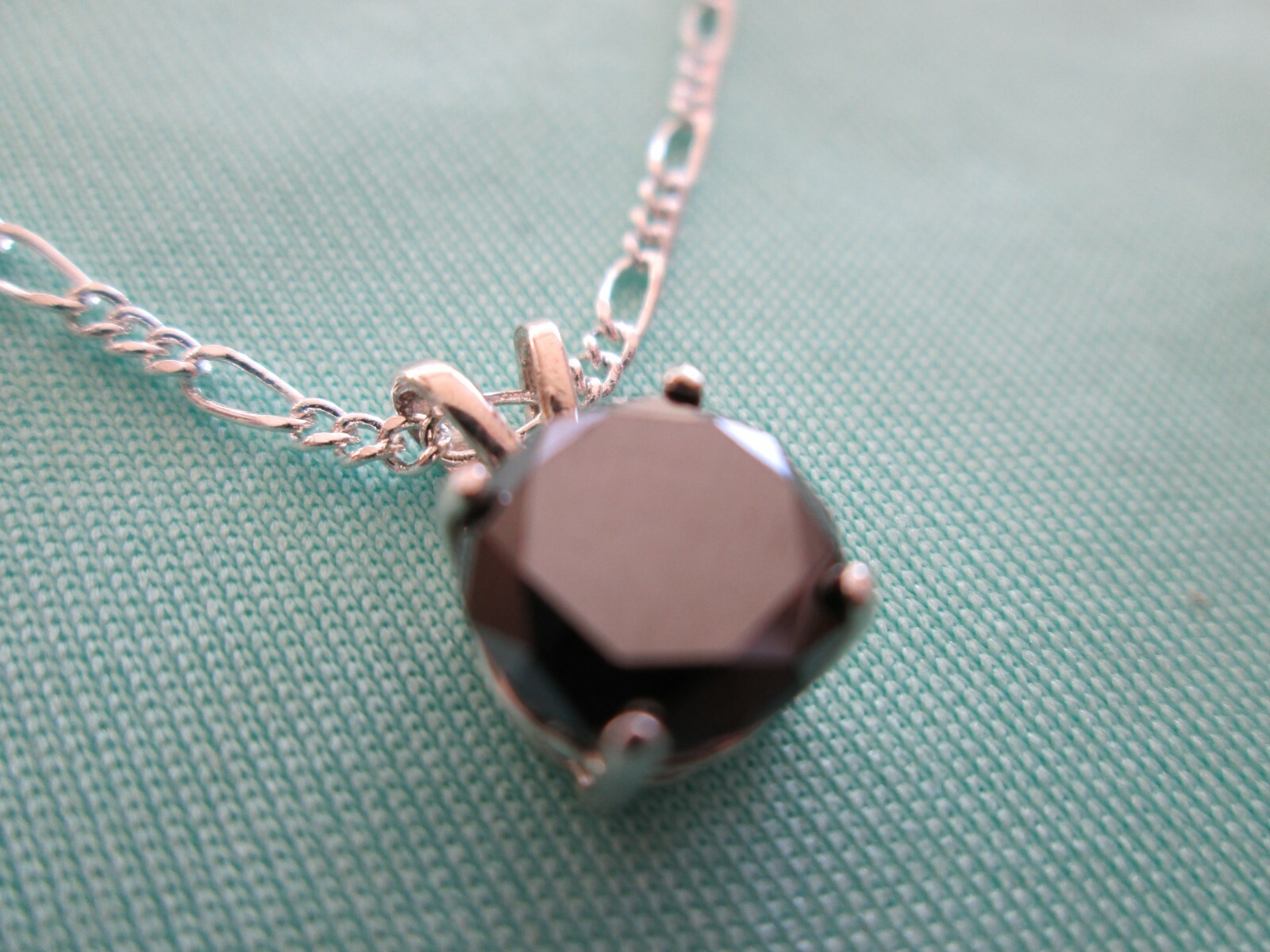 2.90ct BLACK DIAMOND NECKLACE,CERTIFICATE OF AUTHENTICITY,FREE DIAMOND TESTER