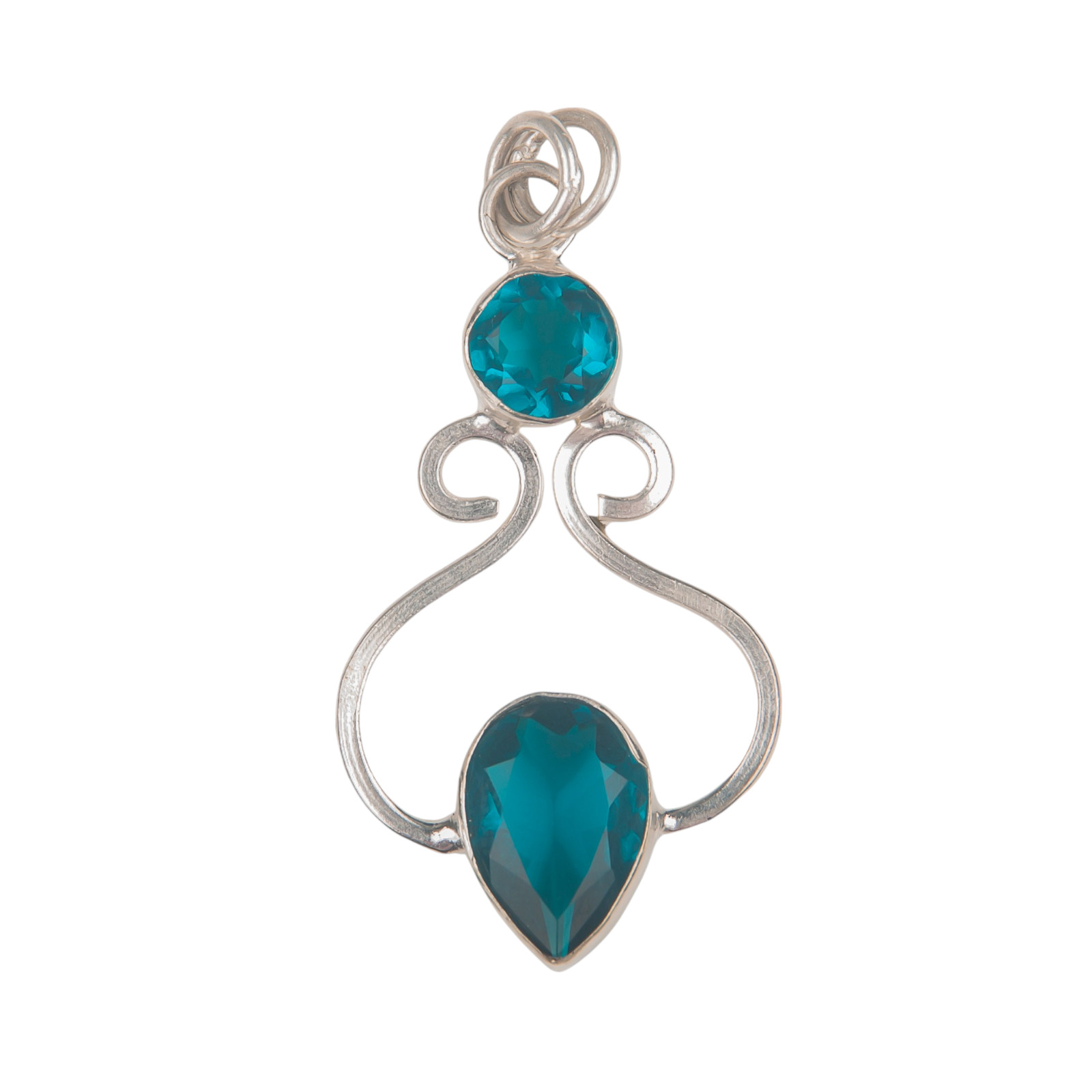 Apatite Gemstone 925 Sterling Silver Necklace Pendent 1.60″ Gift For Women