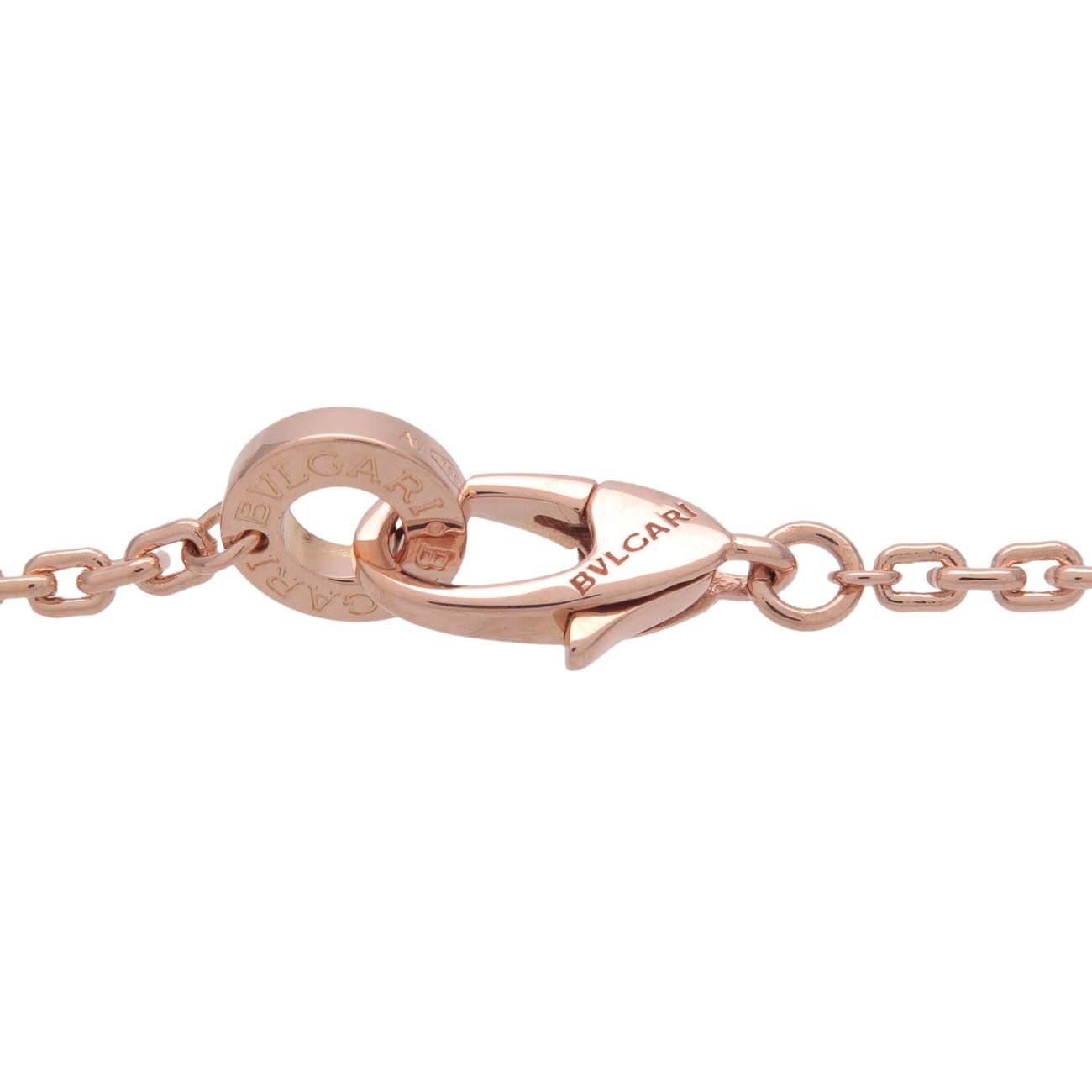 BVLGARI B-zero1 Necklace K18PG 750PG Rose Gold Black Ceramic Authentic Used F/S