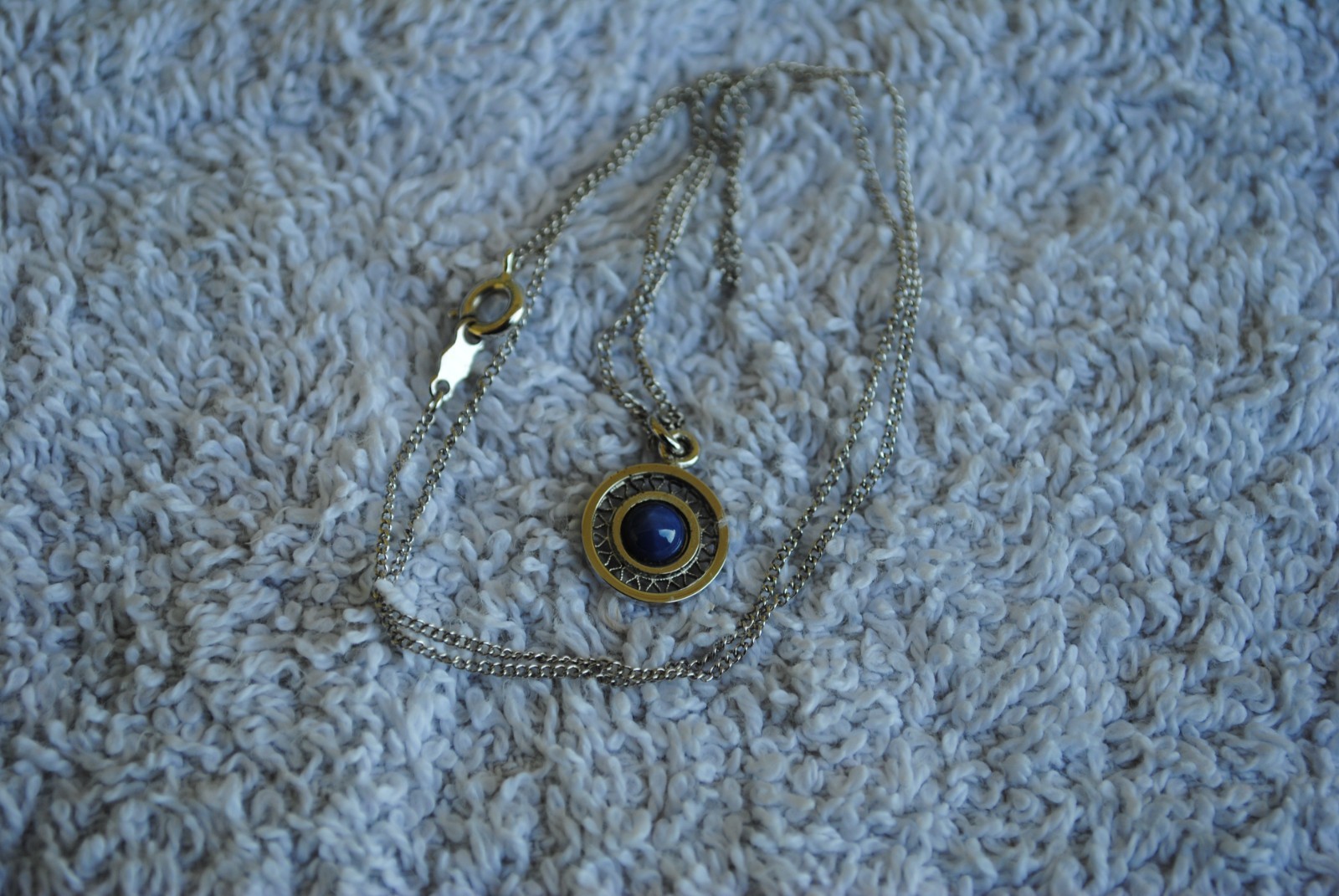 Vintage Linde Blue Star Sapphire Sharp 6 ray 18″ Sterling LaMode 1950’s